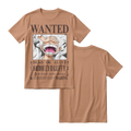 Anime One Piece Wanted Monkey D. Luffy Gear 5 Short Sleeve Tee - RZM012