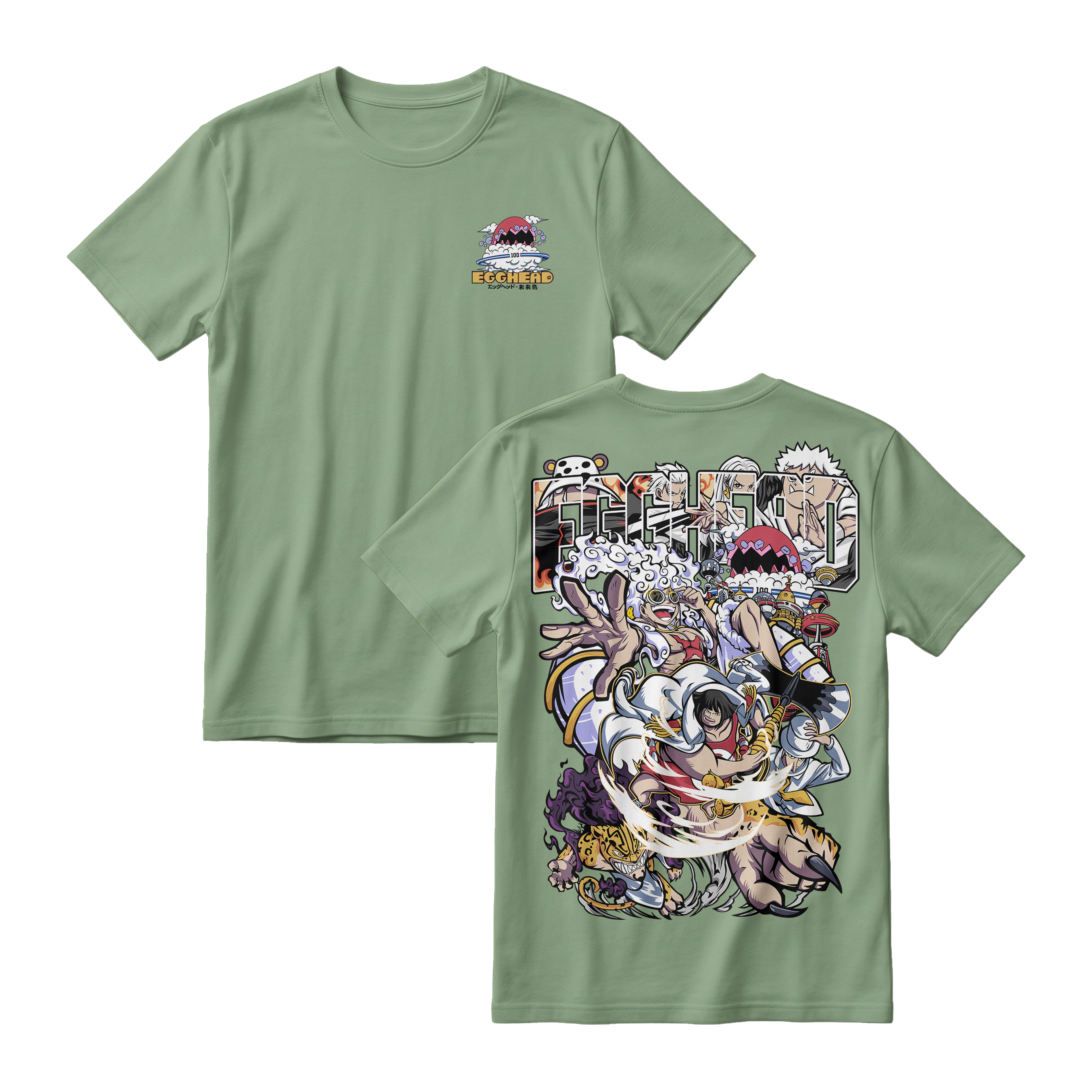 Anime One Piece Egghead Arc Short Sleeve Tee - RZM013