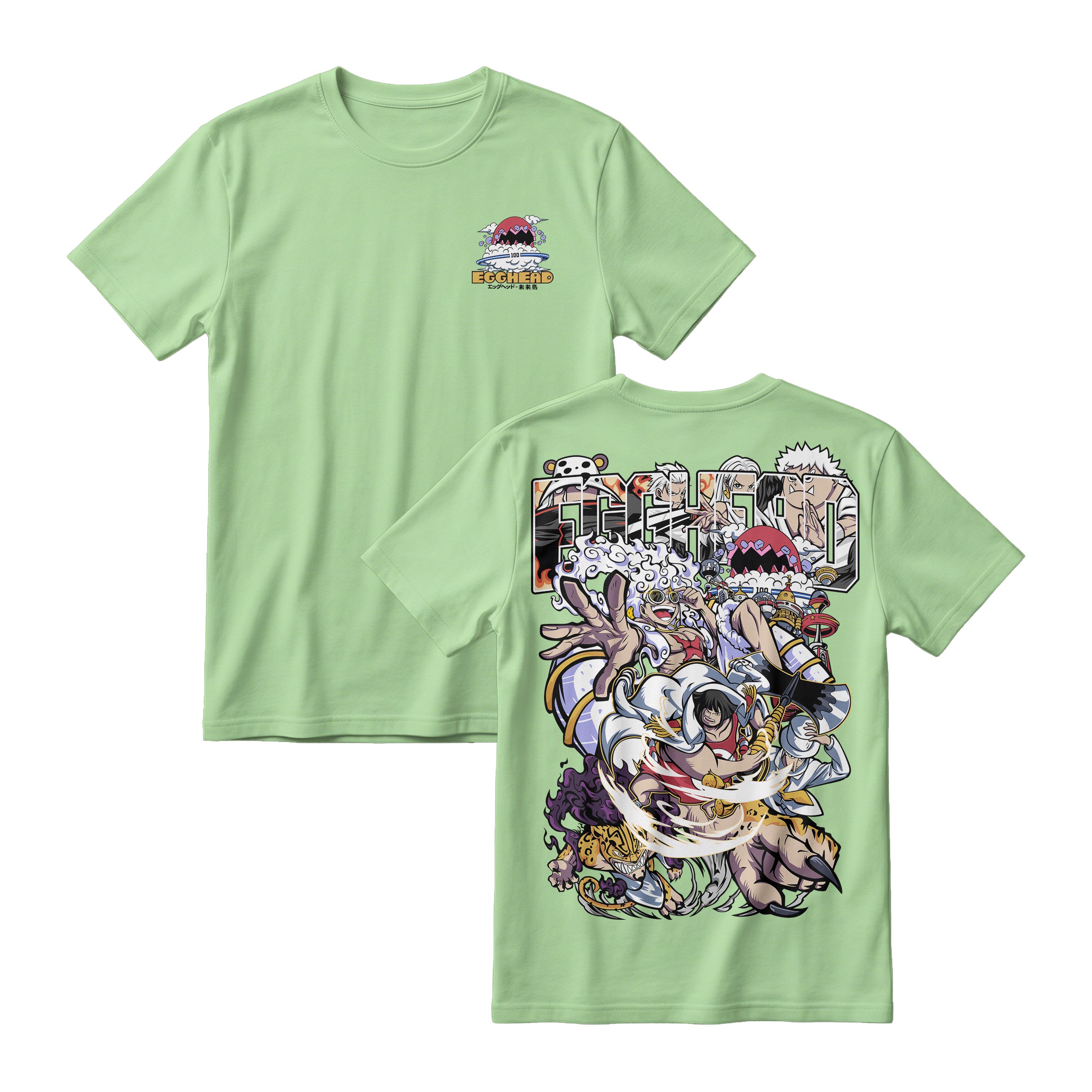 Anime One Piece Egghead Arc Short Sleeve Tee - RZM013
