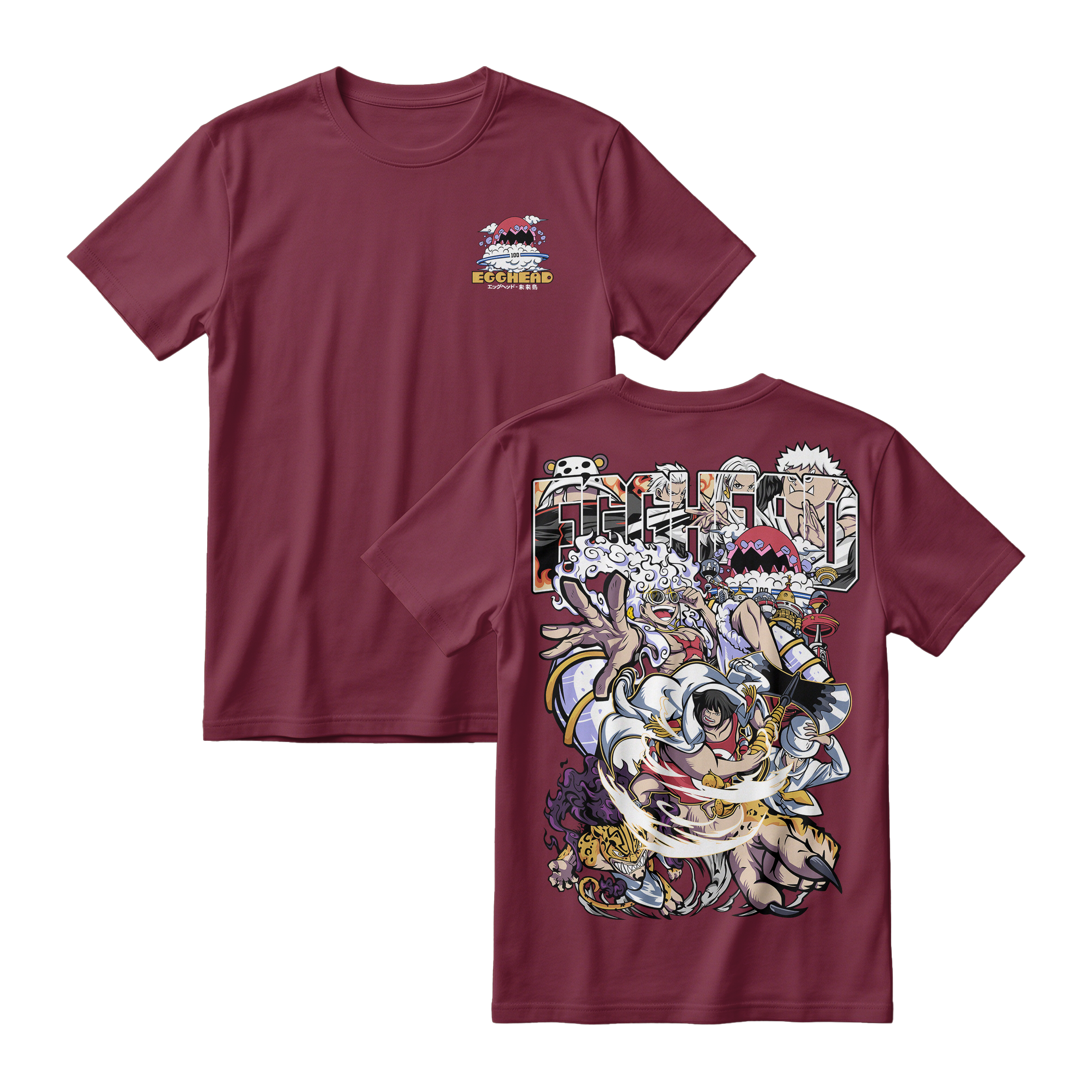 Anime One Piece Egghead Arc Short Sleeve Tee - RZM013