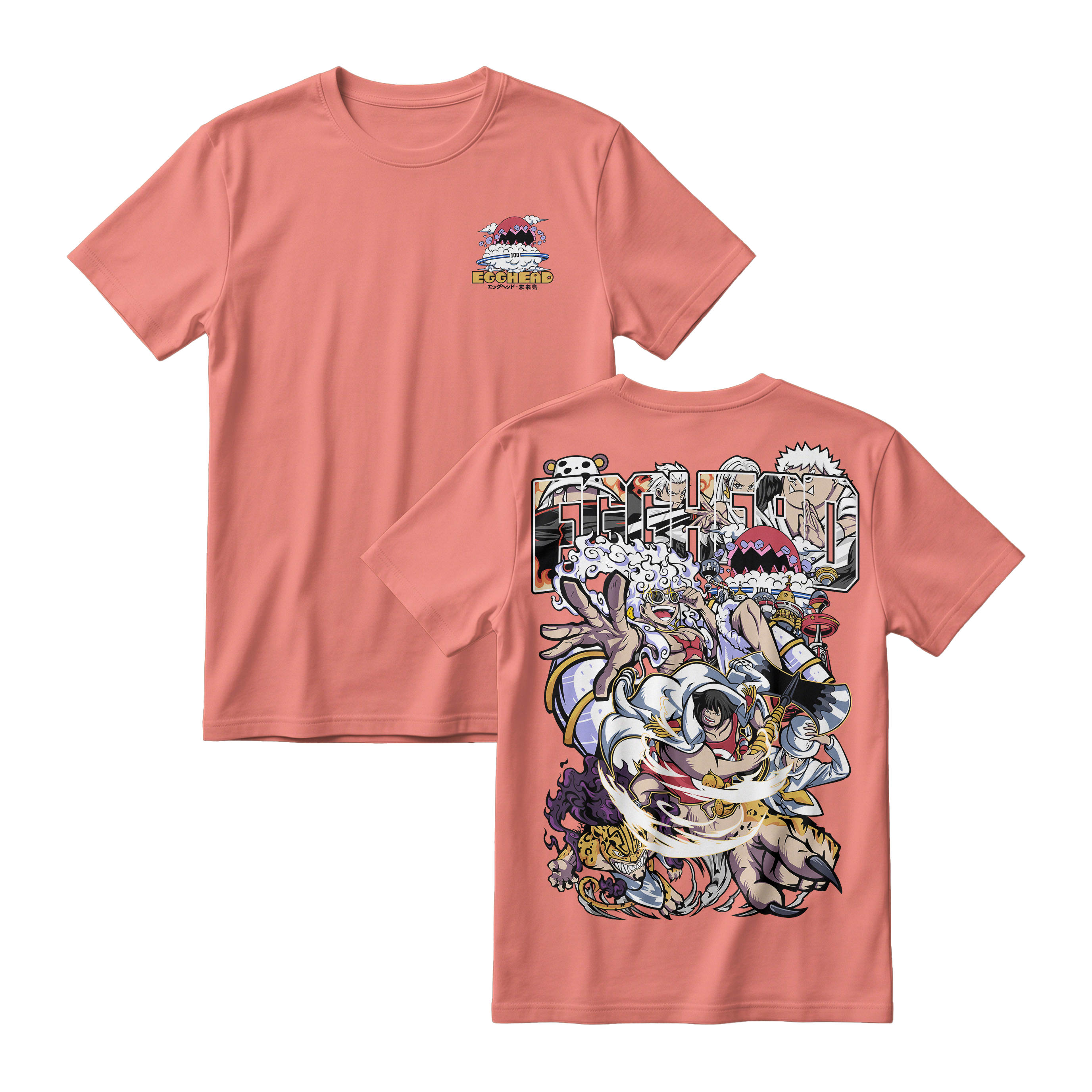 Anime One Piece Egghead Arc Short Sleeve Tee - RZM013