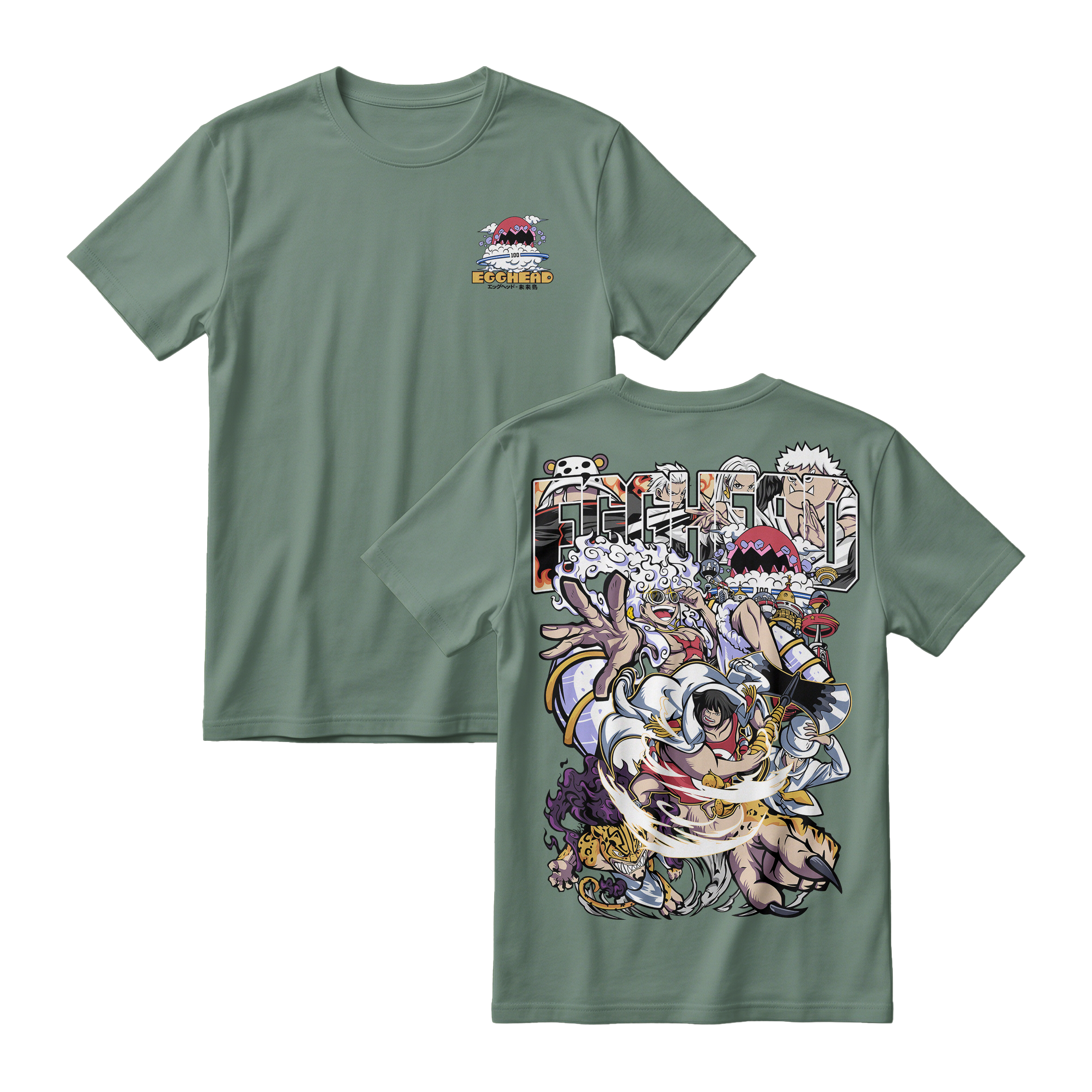 Anime One Piece Egghead Arc Short Sleeve Tee - RZM013