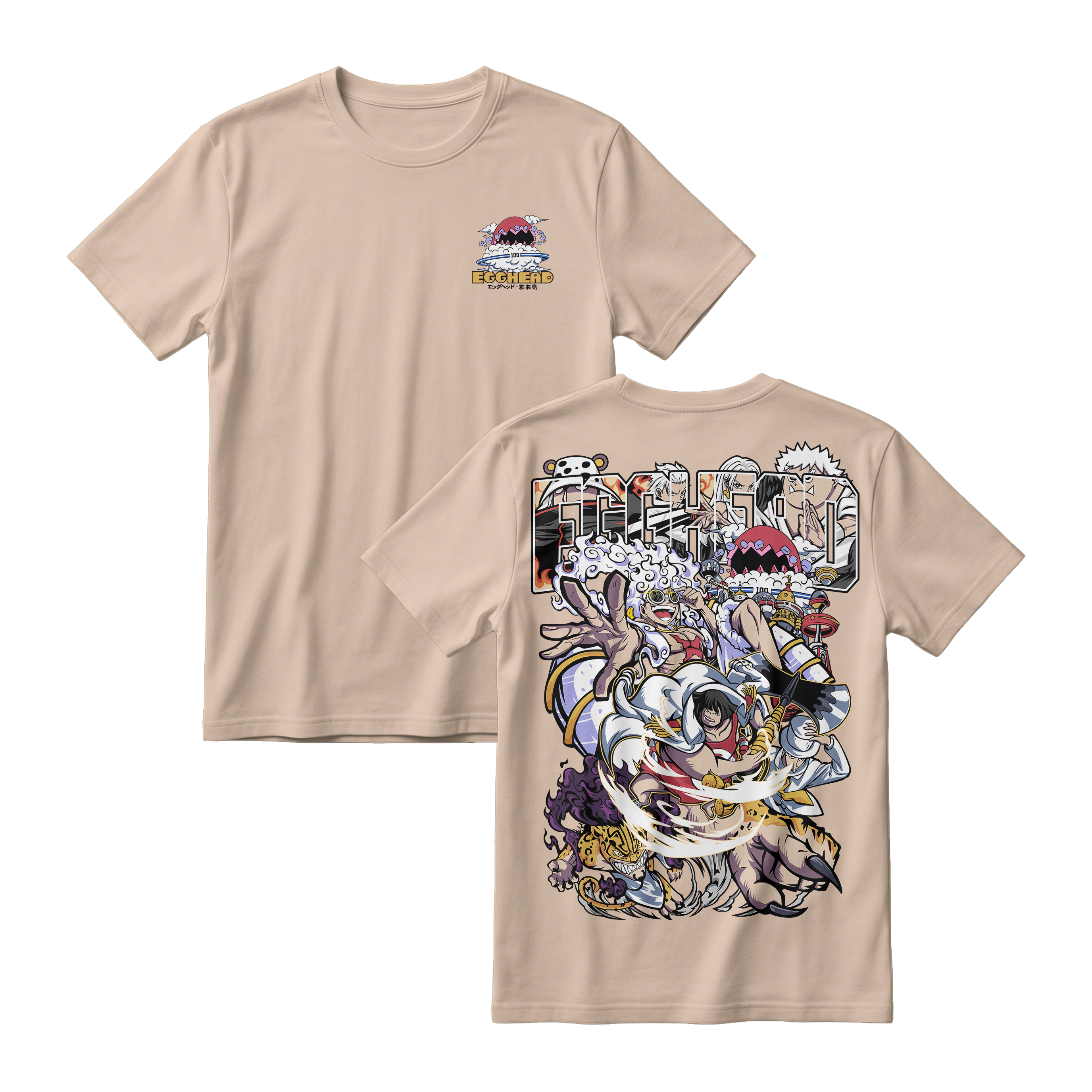 Anime One Piece Egghead Arc Short Sleeve Tee - RZM013