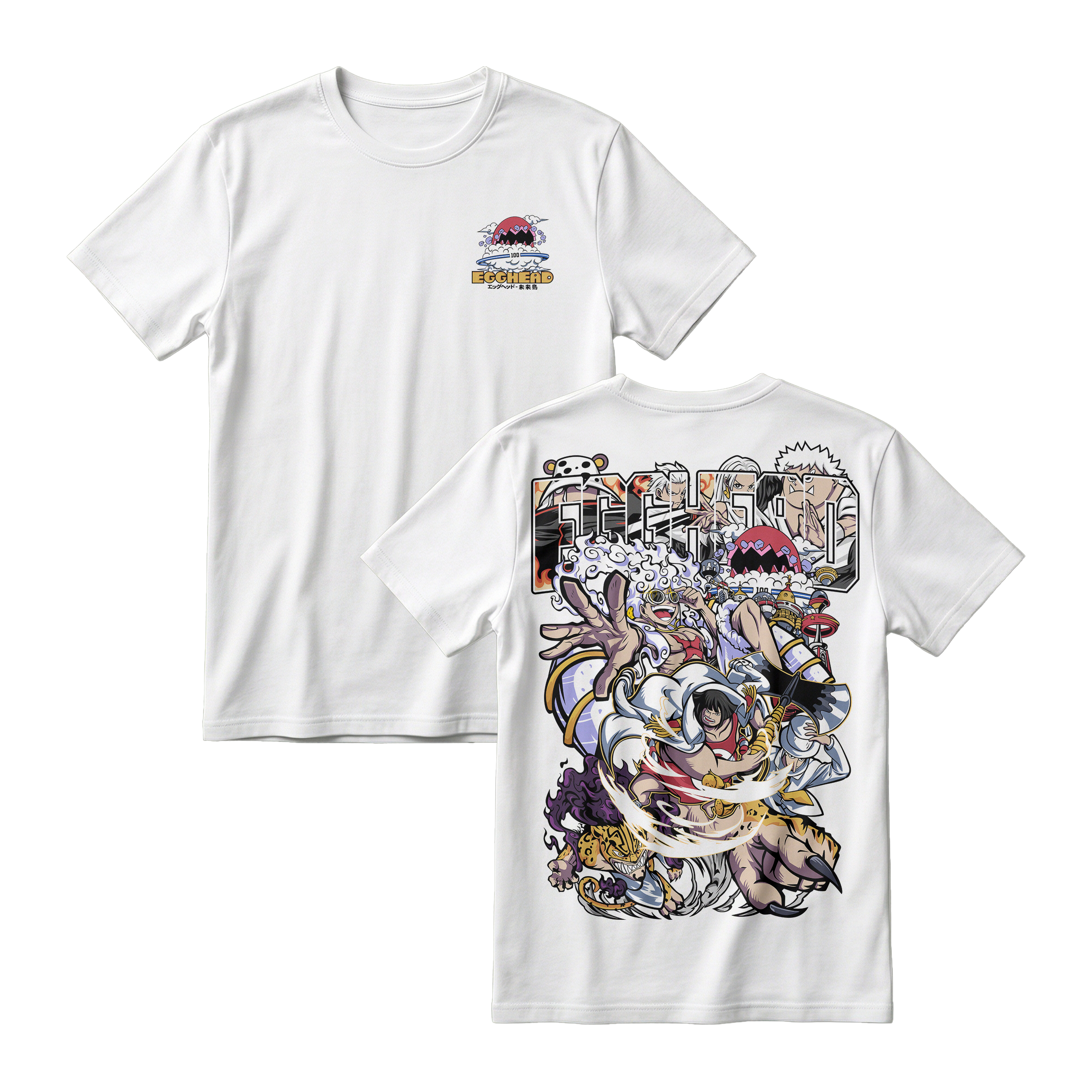Anime One Piece Egghead Arc Short Sleeve Tee - RZM013