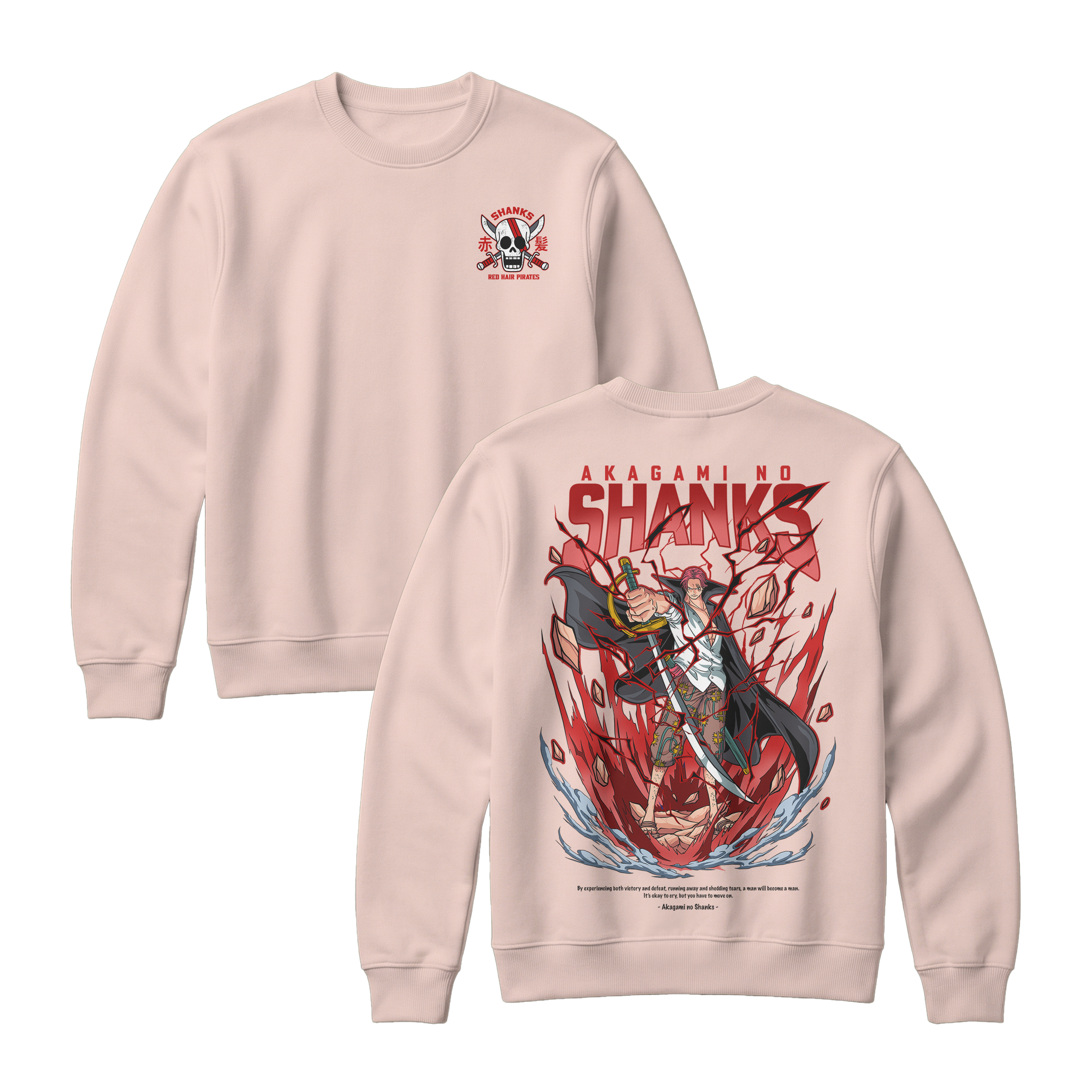 Anime One Piece Akagami no Shanks Sweatshirt - RZM003