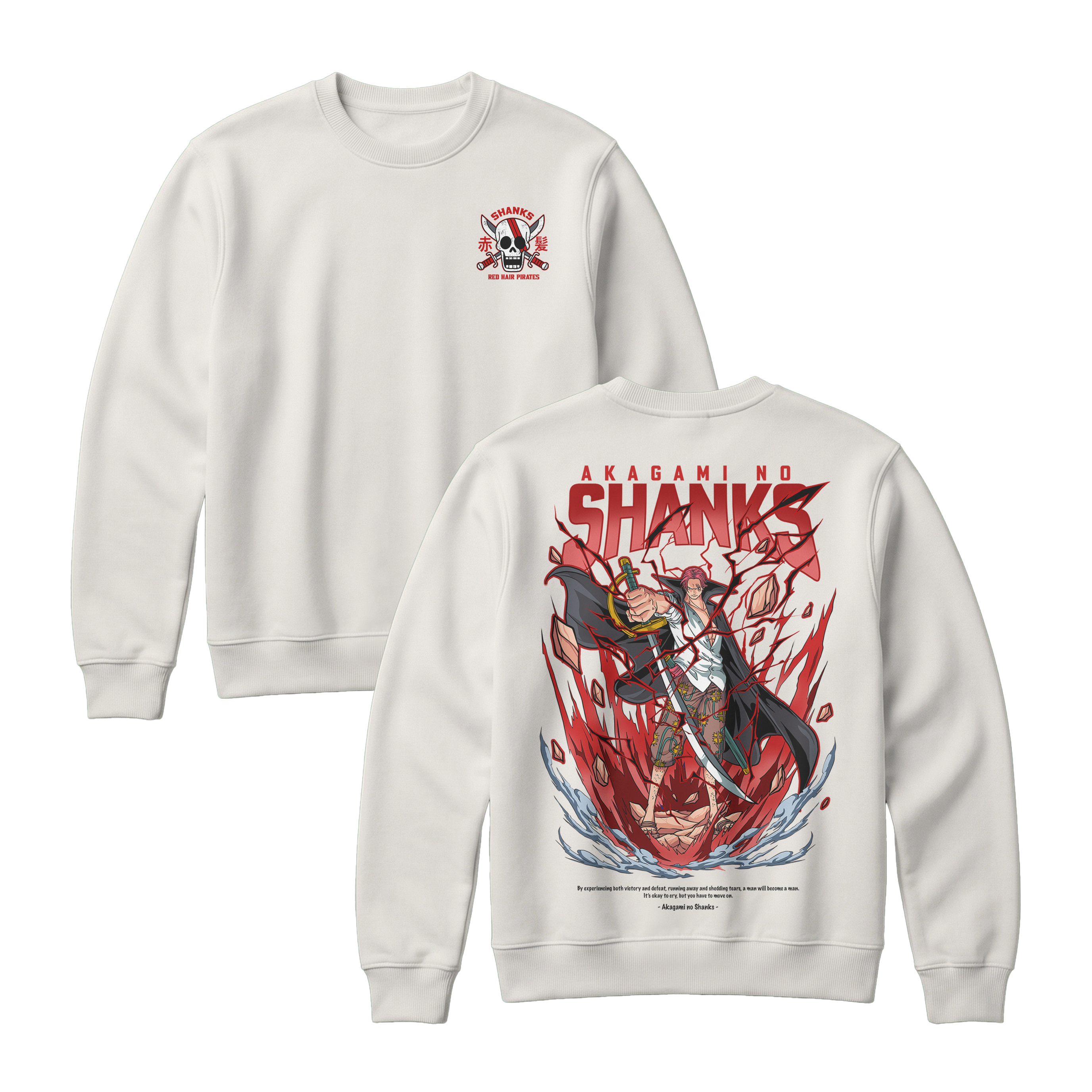 Anime One Piece Akagami no Shanks Sweatshirt - RZM003