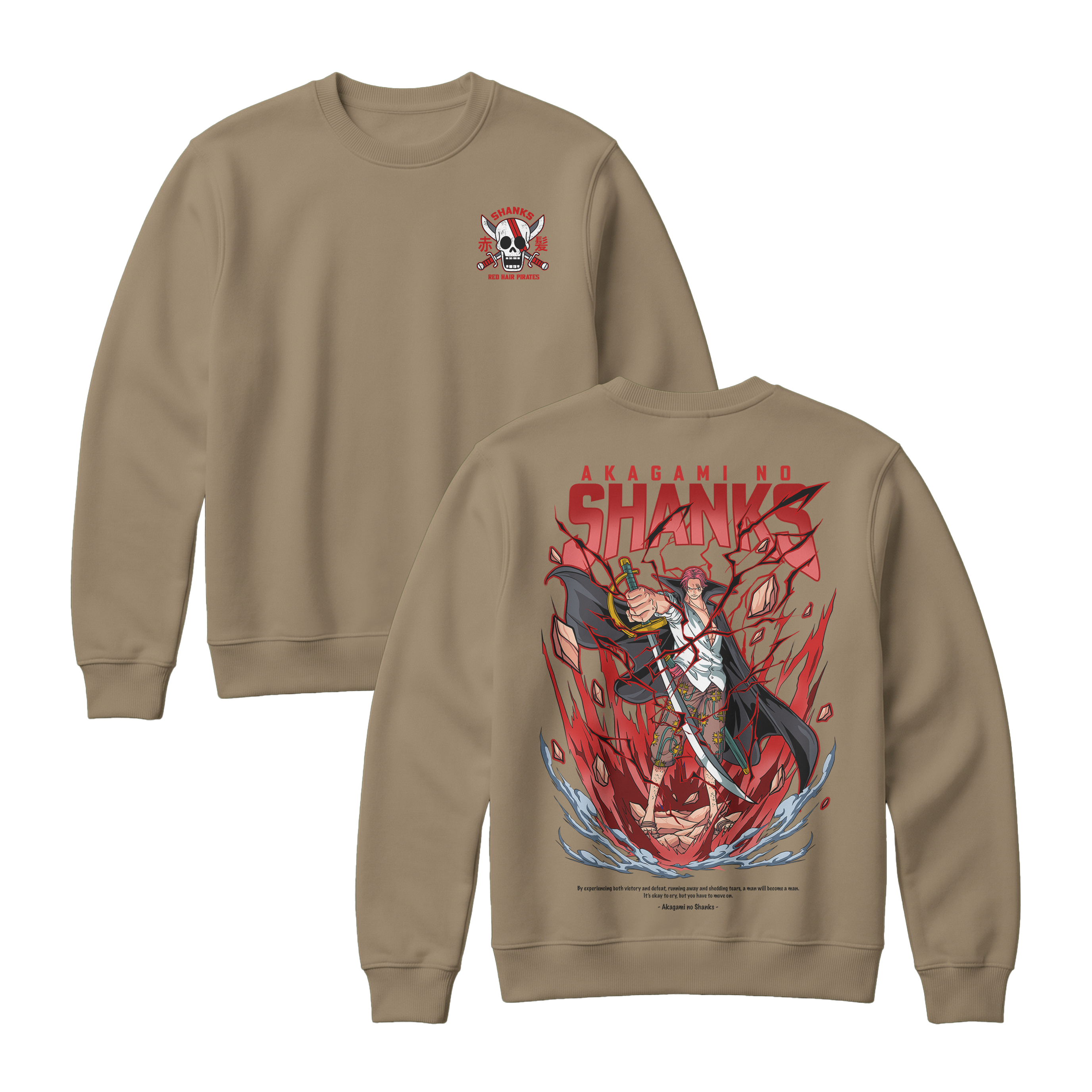 Anime One Piece Akagami no Shanks Sweatshirt - RZM003