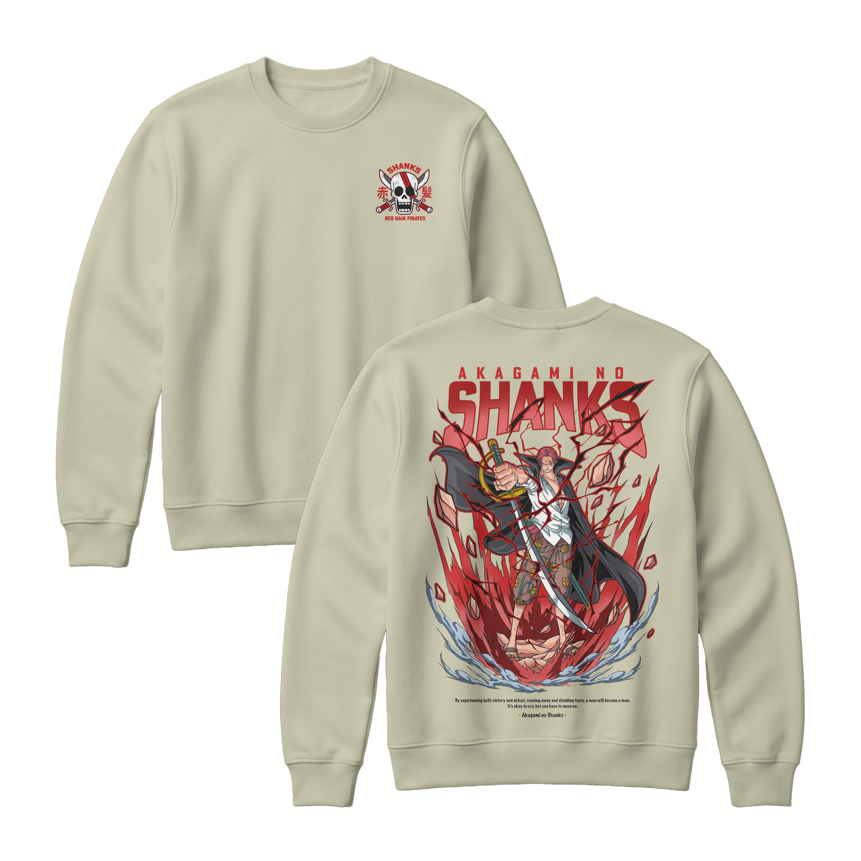 Anime One Piece Akagami no Shanks Sweatshirt - RZM003