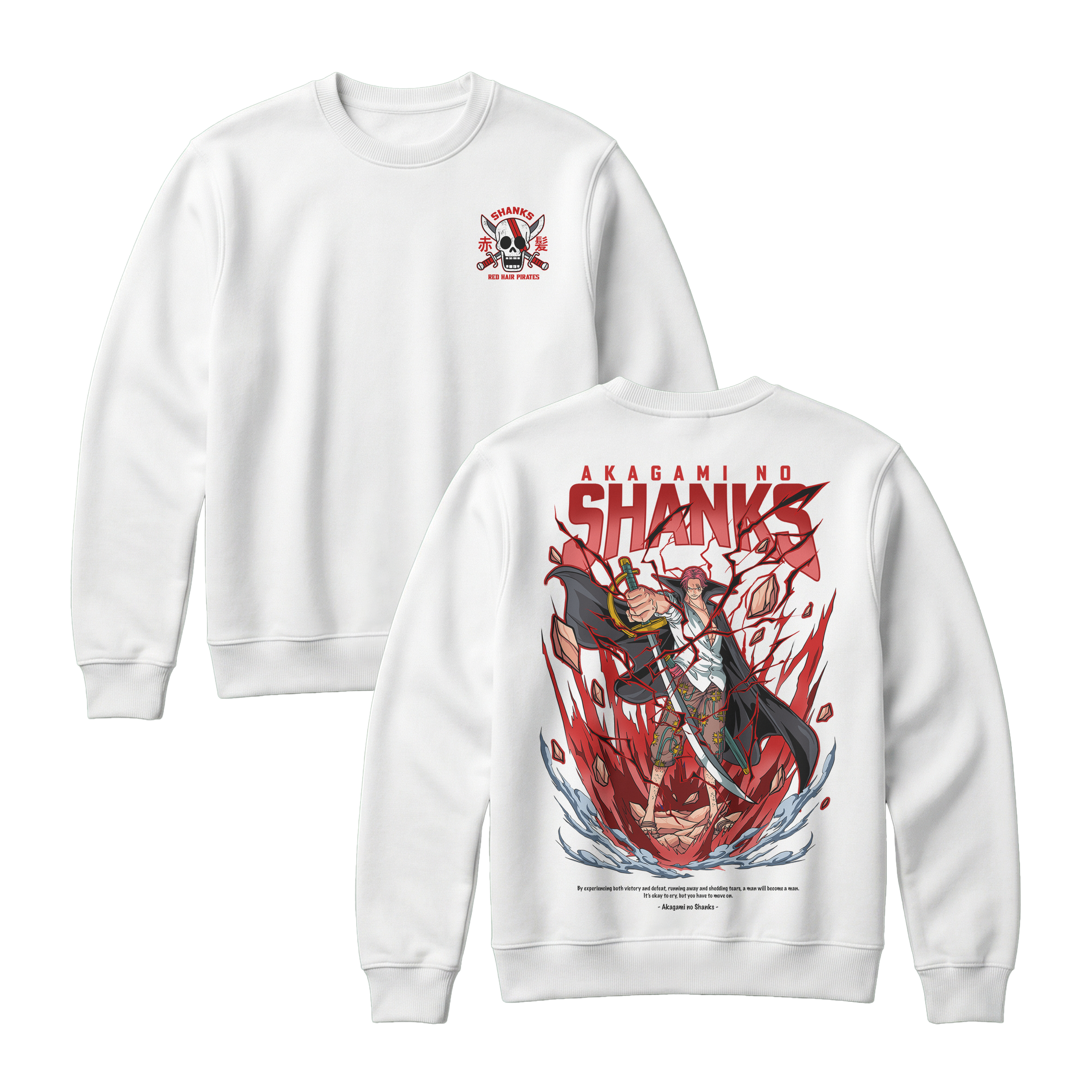 Anime One Piece Akagami no Shanks Sweatshirt - RZM003