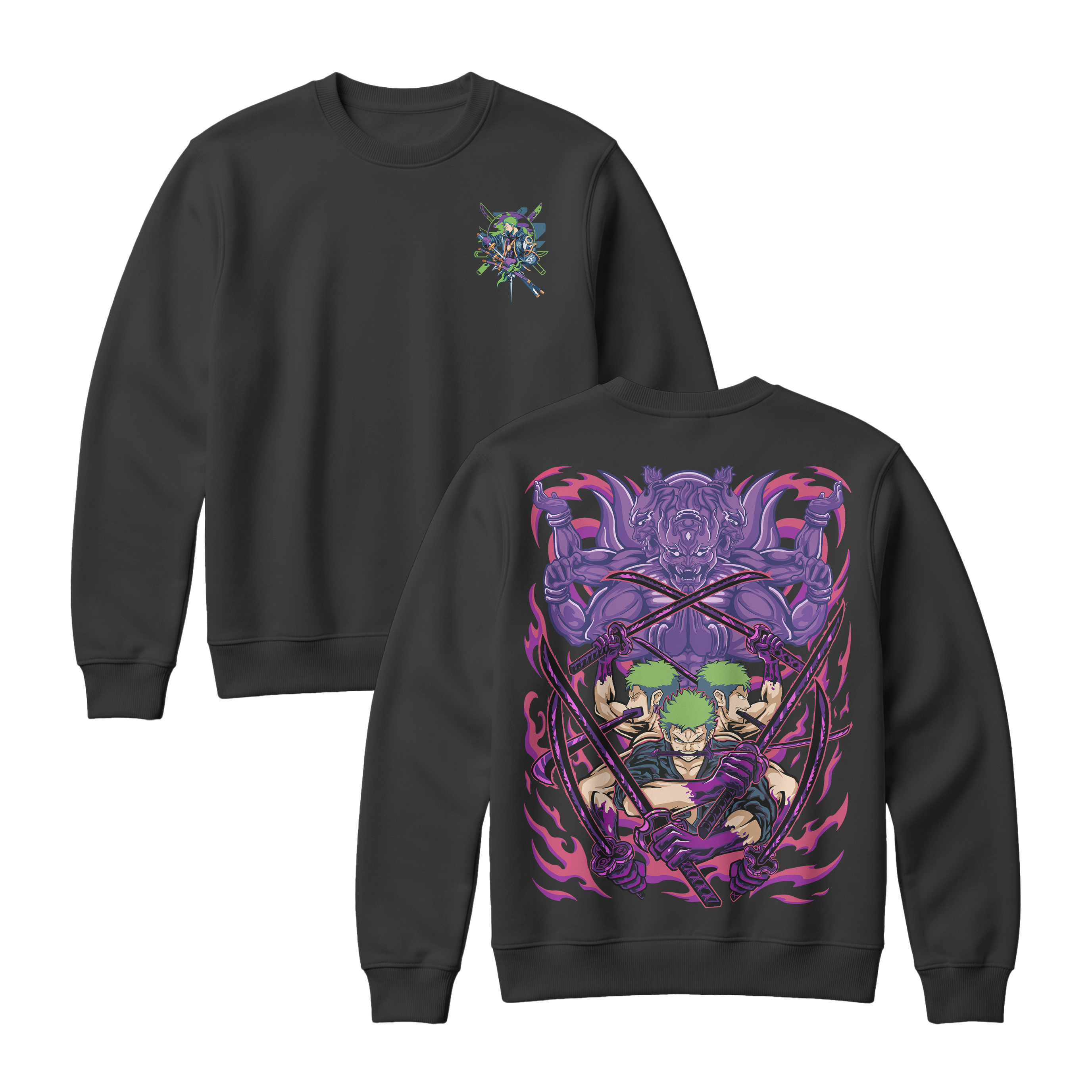 Anime One Piece Roronoa Zoro Sweatshirt - RZM004