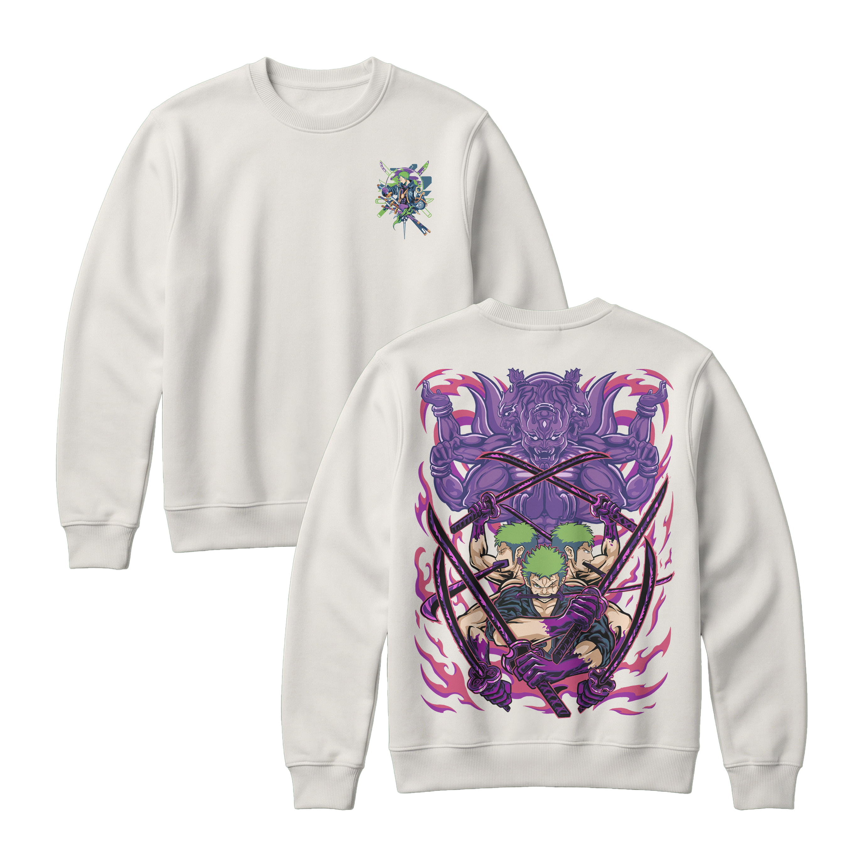 Anime One Piece Roronoa Zoro Sweatshirt - RZM004