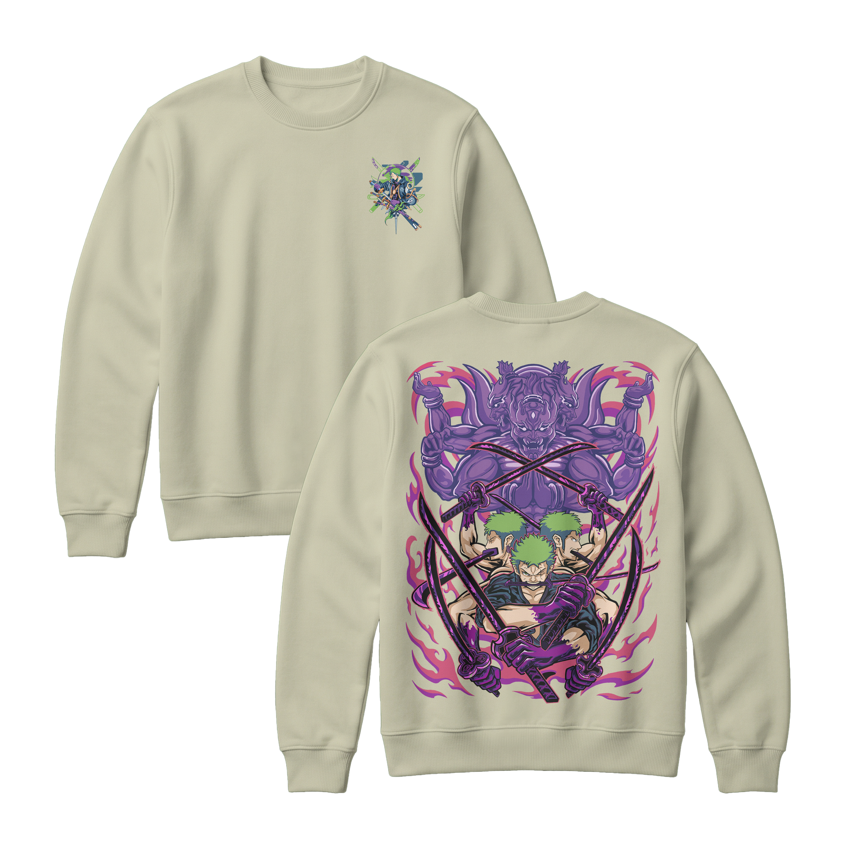 Anime One Piece Roronoa Zoro Sweatshirt - RZM004