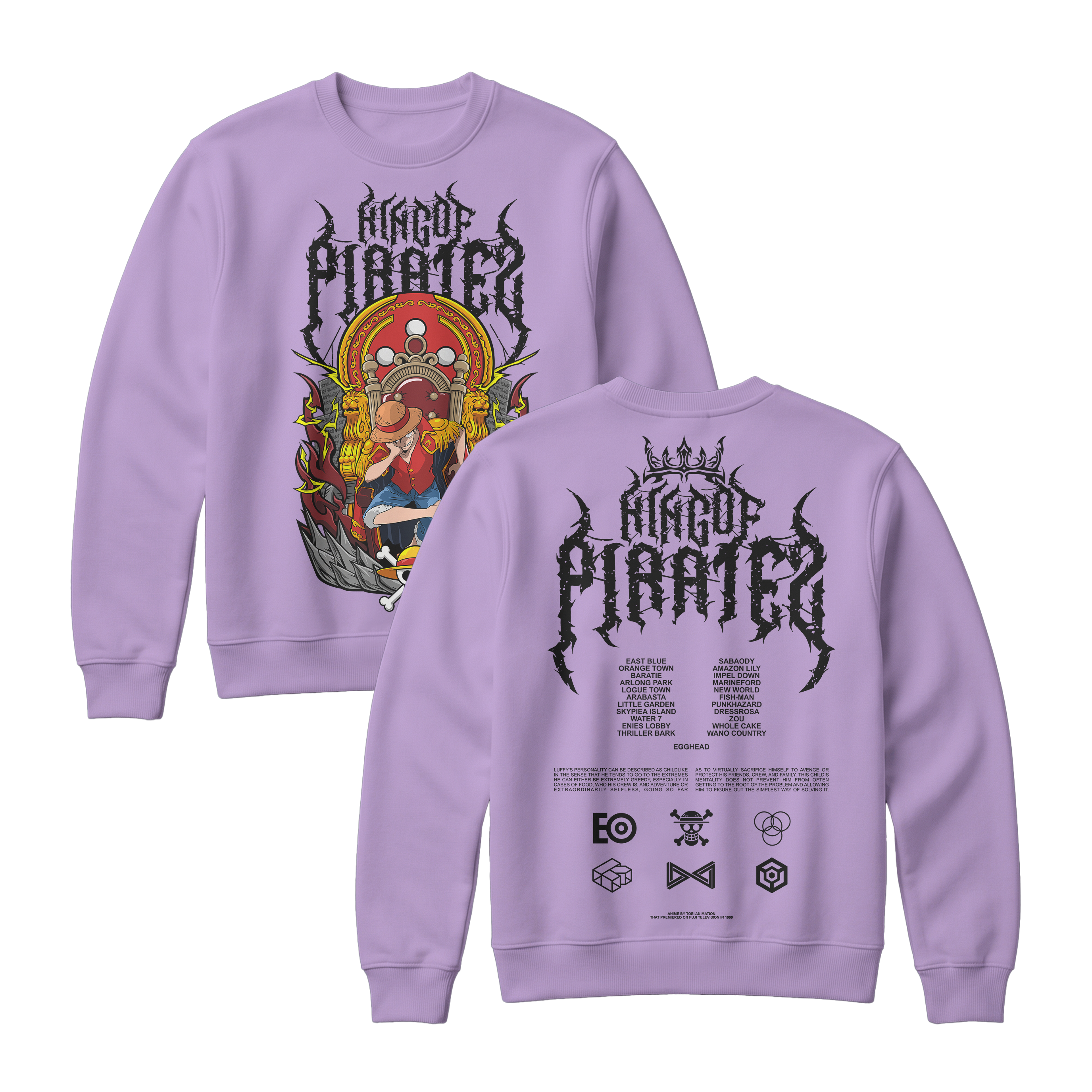 Anime One Piece Monkey D. Luffy King Of Pirates Sweatshirt - RZM019
