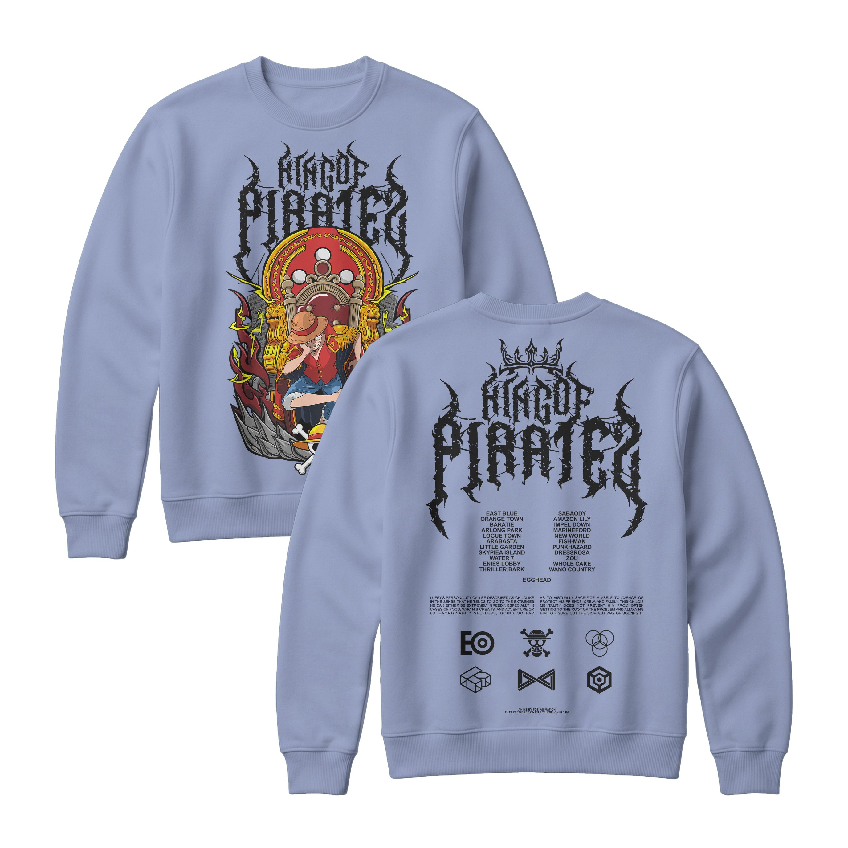 Anime One Piece Monkey D. Luffy King Of Pirates Sweatshirt - RZM019
