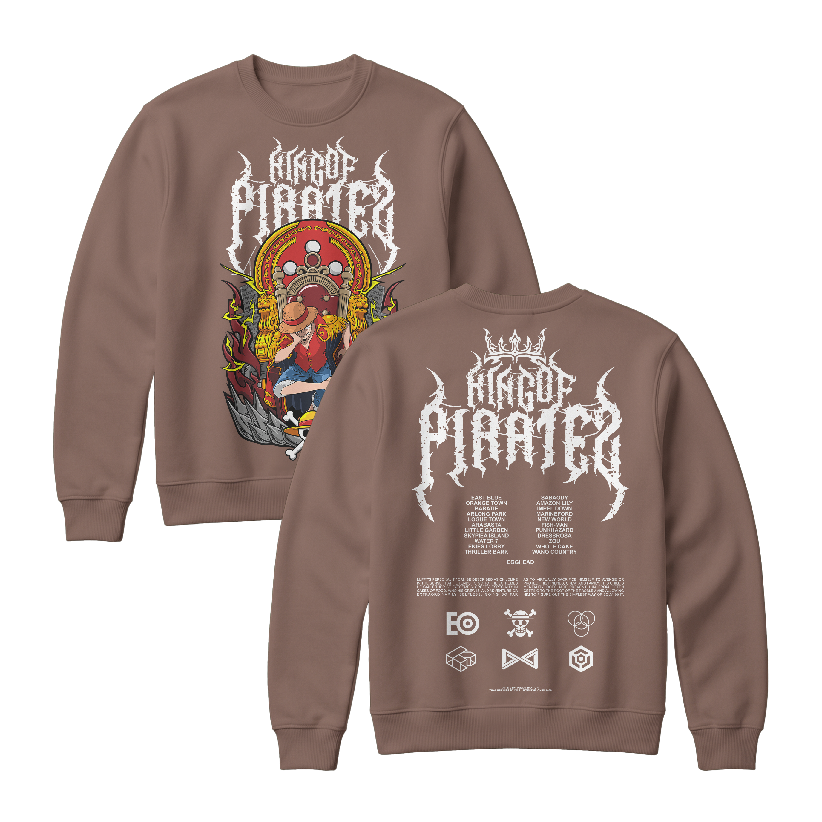 Anime One Piece Monkey D. Luffy King Of Pirates Sweatshirt - RZM019