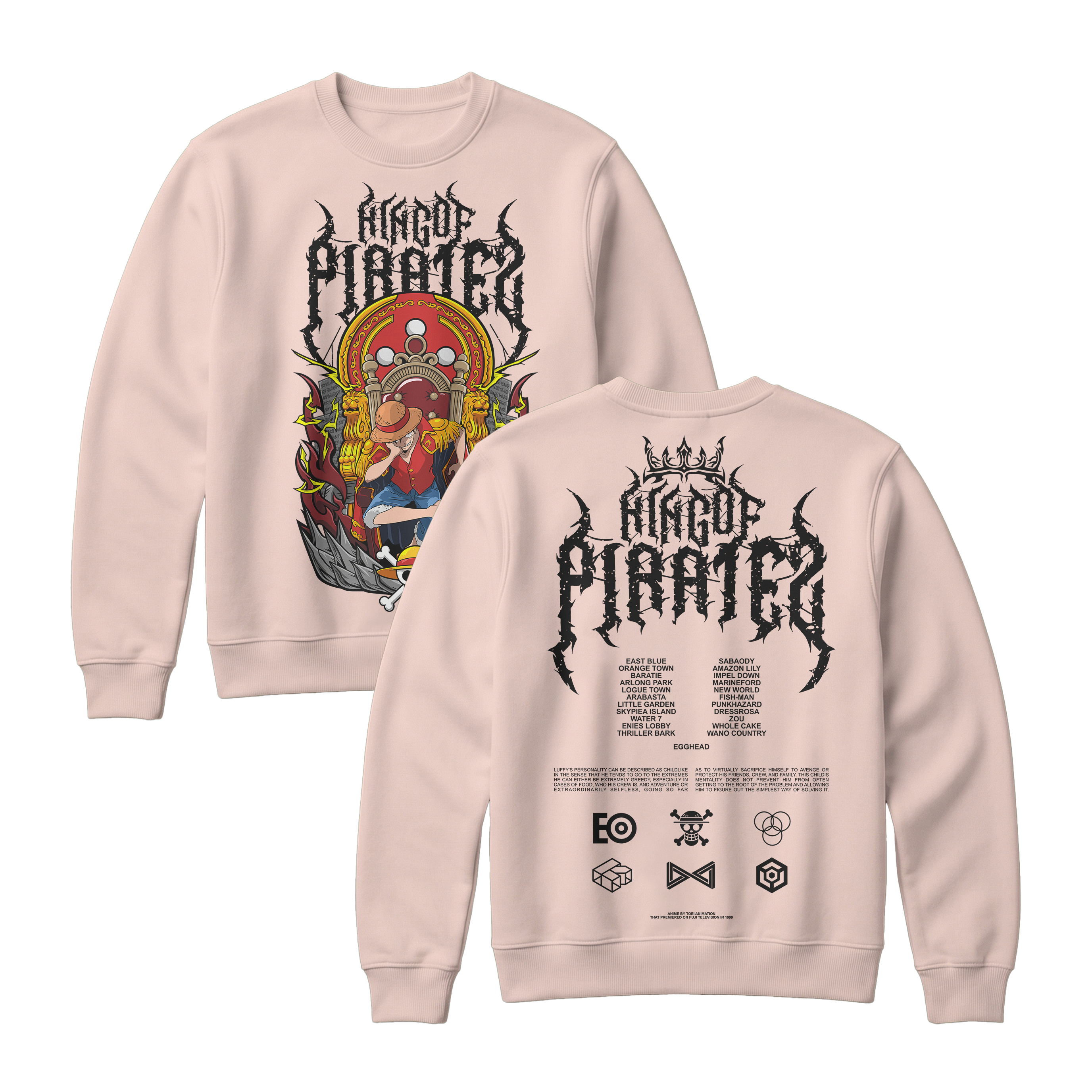 Anime One Piece Monkey D. Luffy King Of Pirates Sweatshirt - RZM019