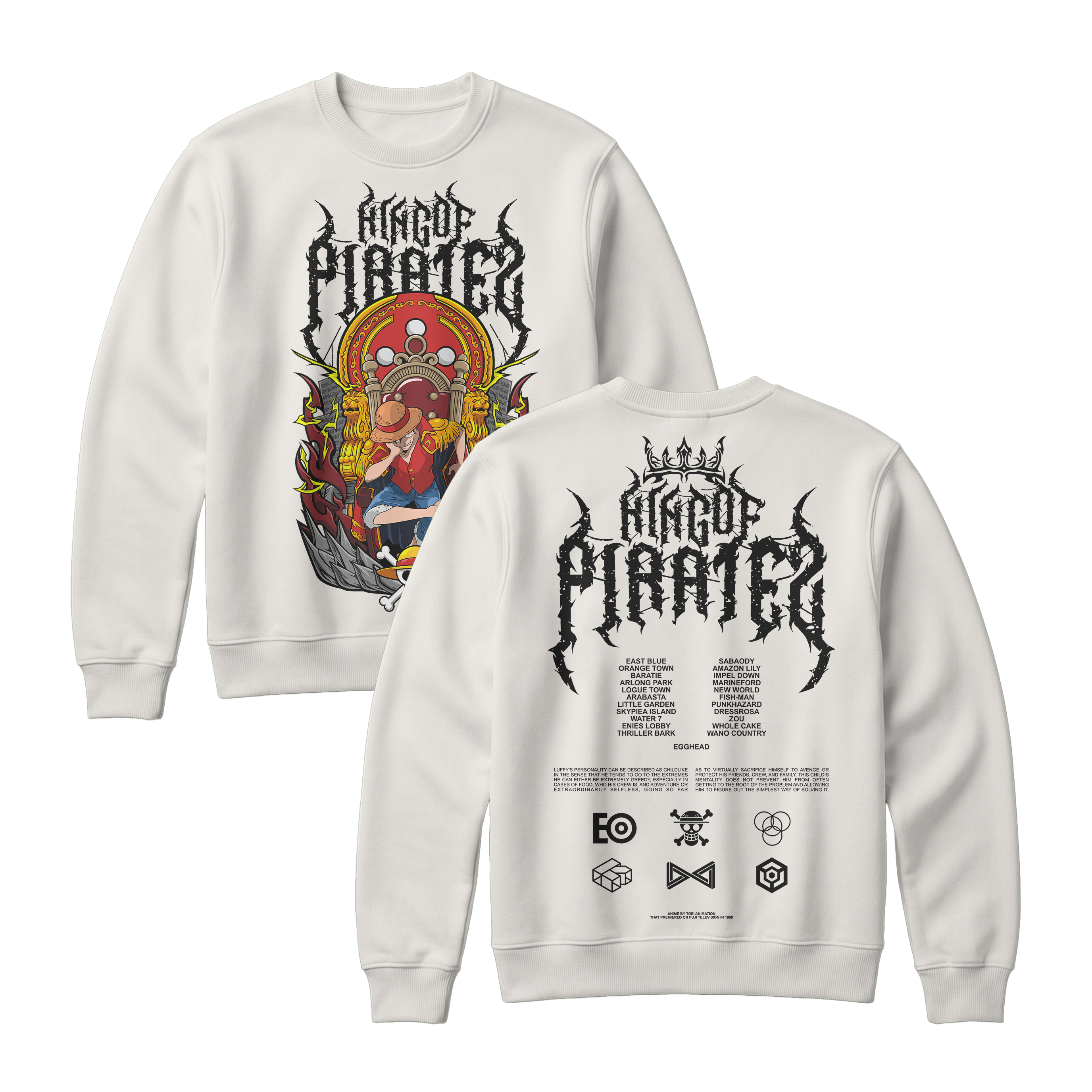 Anime One Piece Monkey D. Luffy King Of Pirates Sweatshirt - RZM019