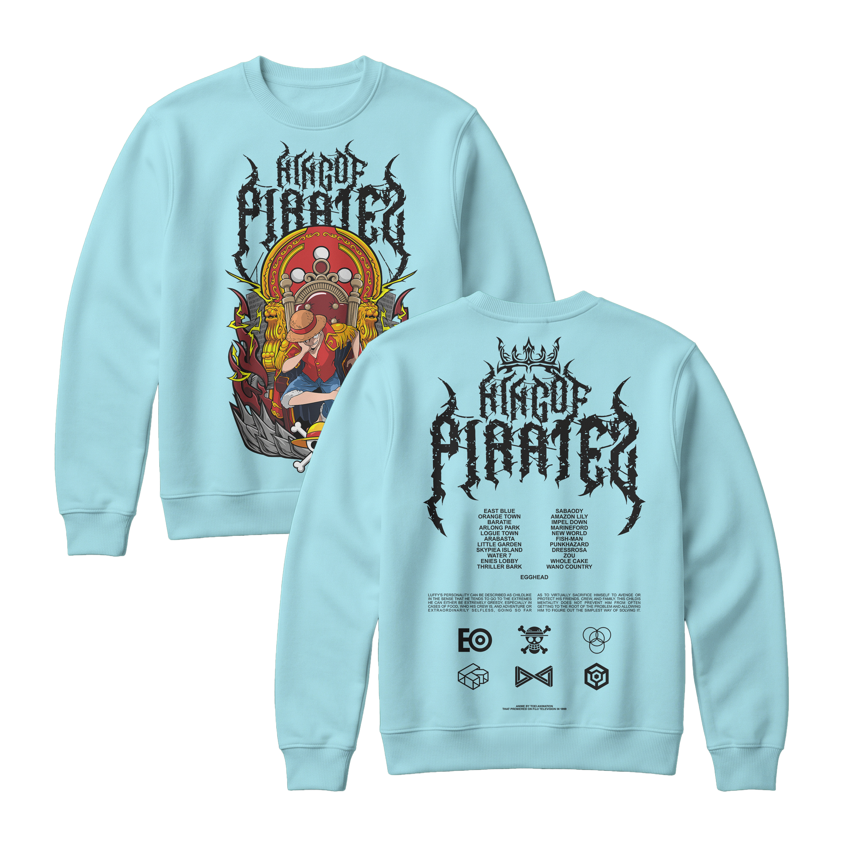 Anime One Piece Monkey D. Luffy King Of Pirates Sweatshirt - RZM019