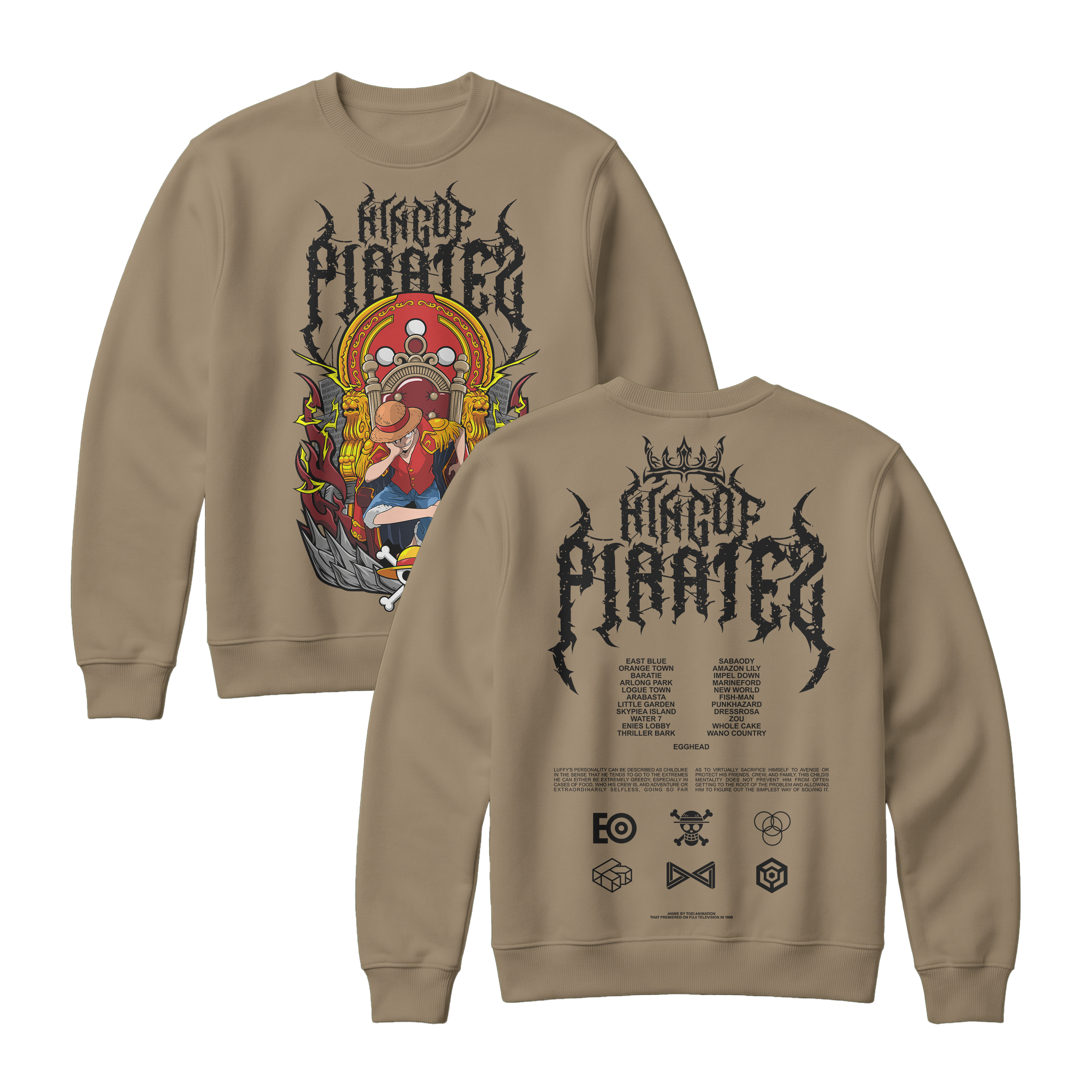 Anime One Piece Monkey D. Luffy King Of Pirates Sweatshirt - RZM019