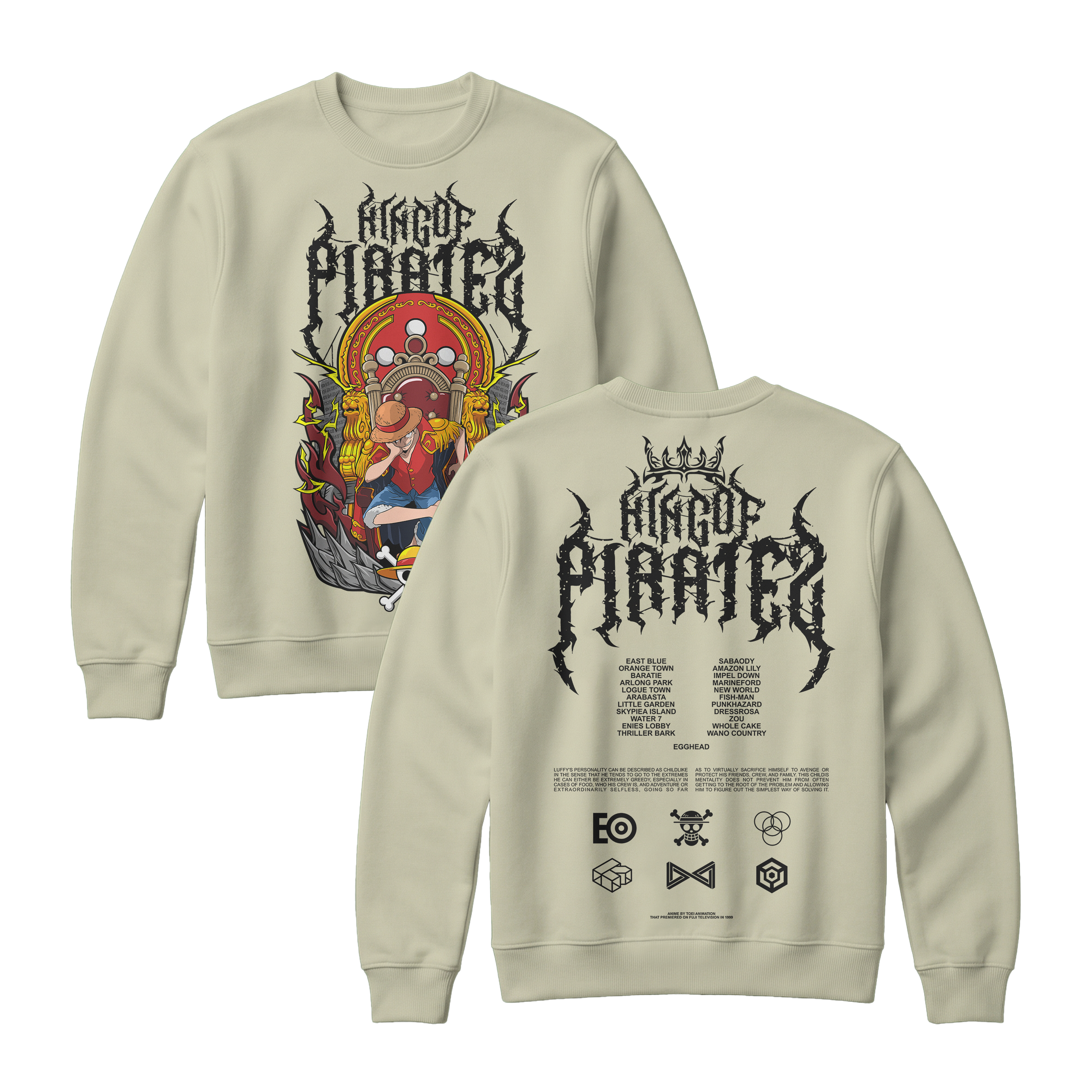 Anime One Piece Monkey D. Luffy King Of Pirates Sweatshirt - RZM019