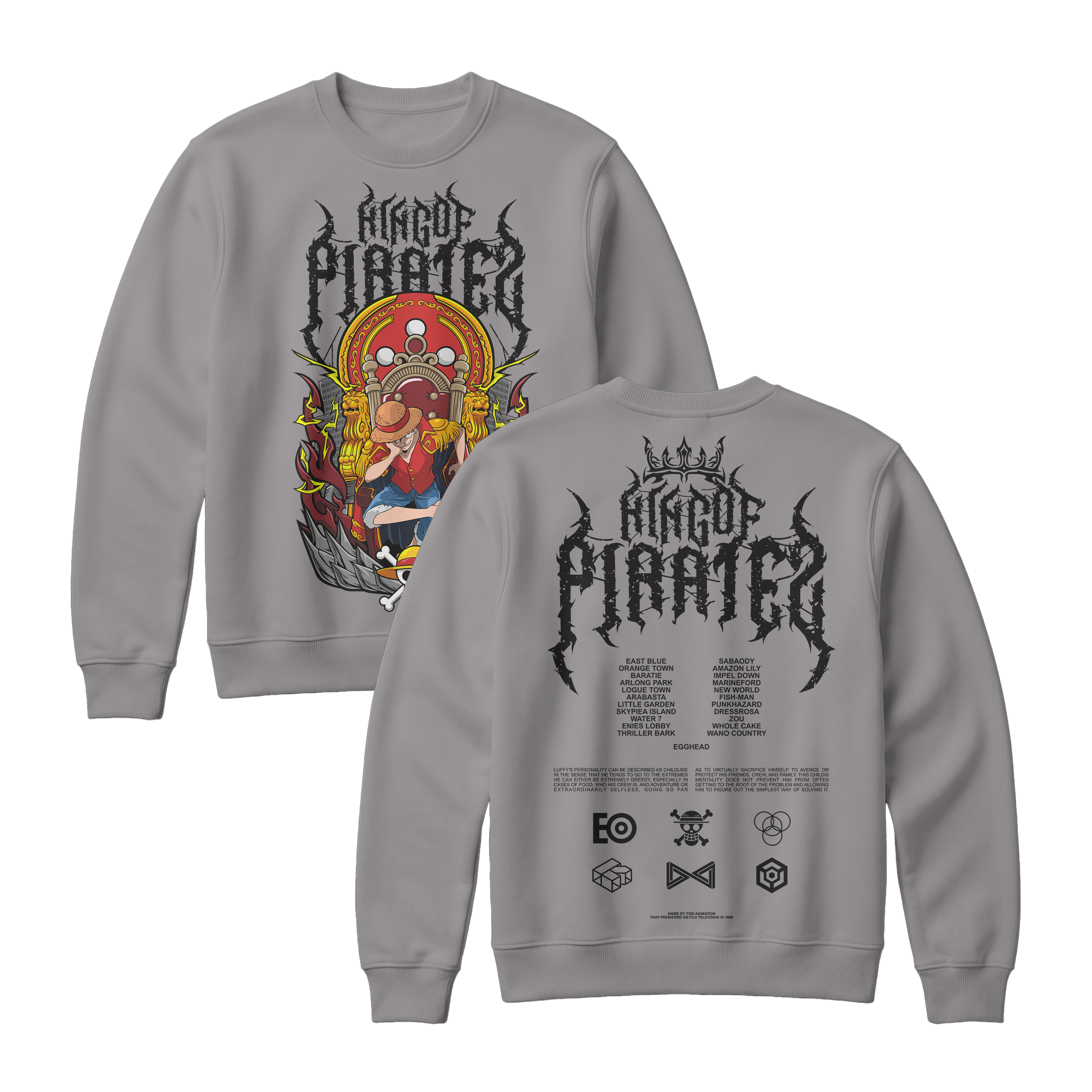 Anime One Piece Monkey D. Luffy King Of Pirates Sweatshirt - RZM019