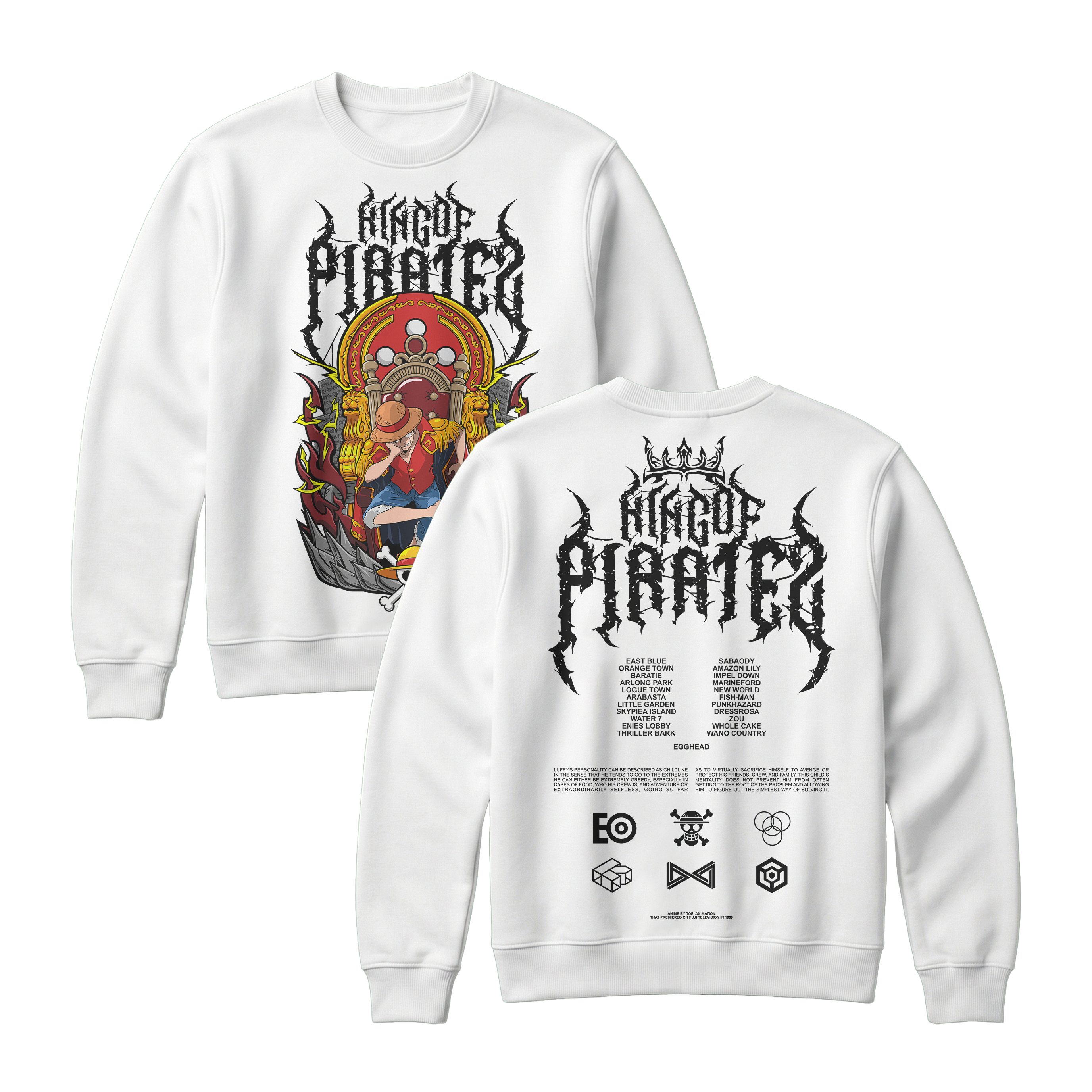 Anime One Piece Monkey D. Luffy King Of Pirates Sweatshirt - RZM019