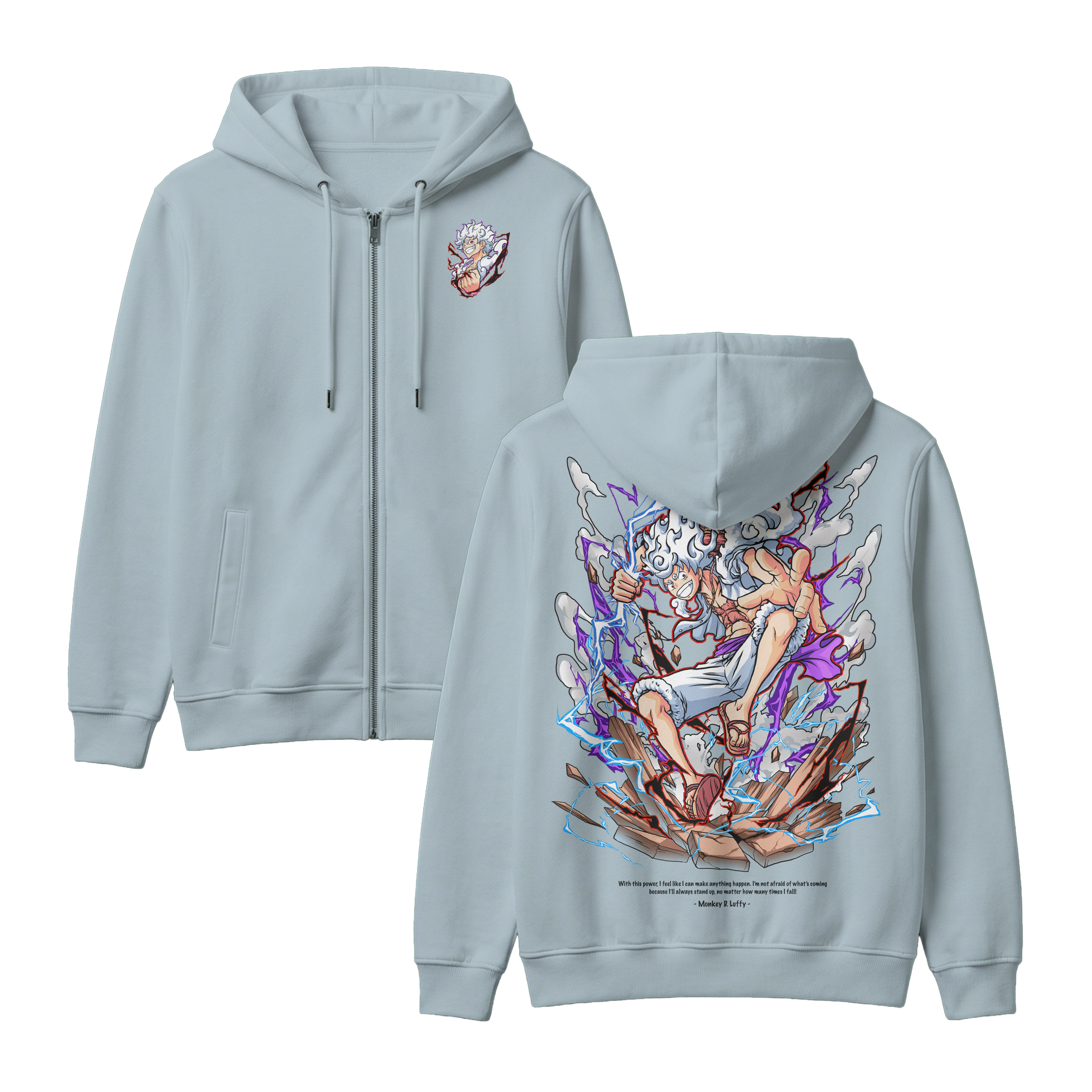 Anime One Piece Monkey D. Luffy Zip-up Hoodie - RZM001