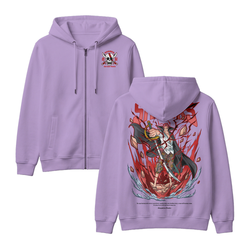 Anime One Piece Akagami no Shanks Zip-up Hoodie - RZM003