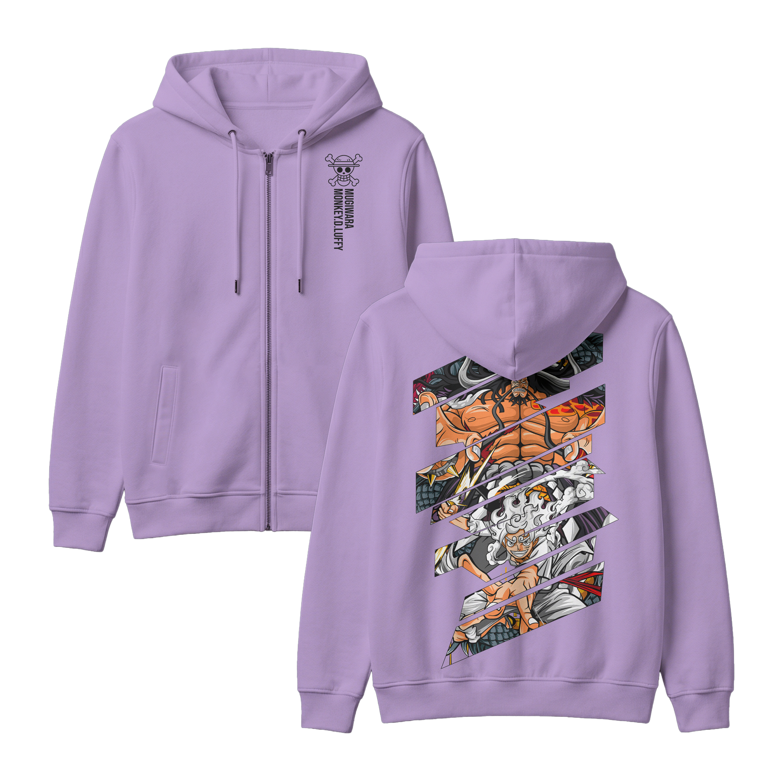 Anime One Piece Monkey D. Luffy Zip-up Hoodie - RZM005