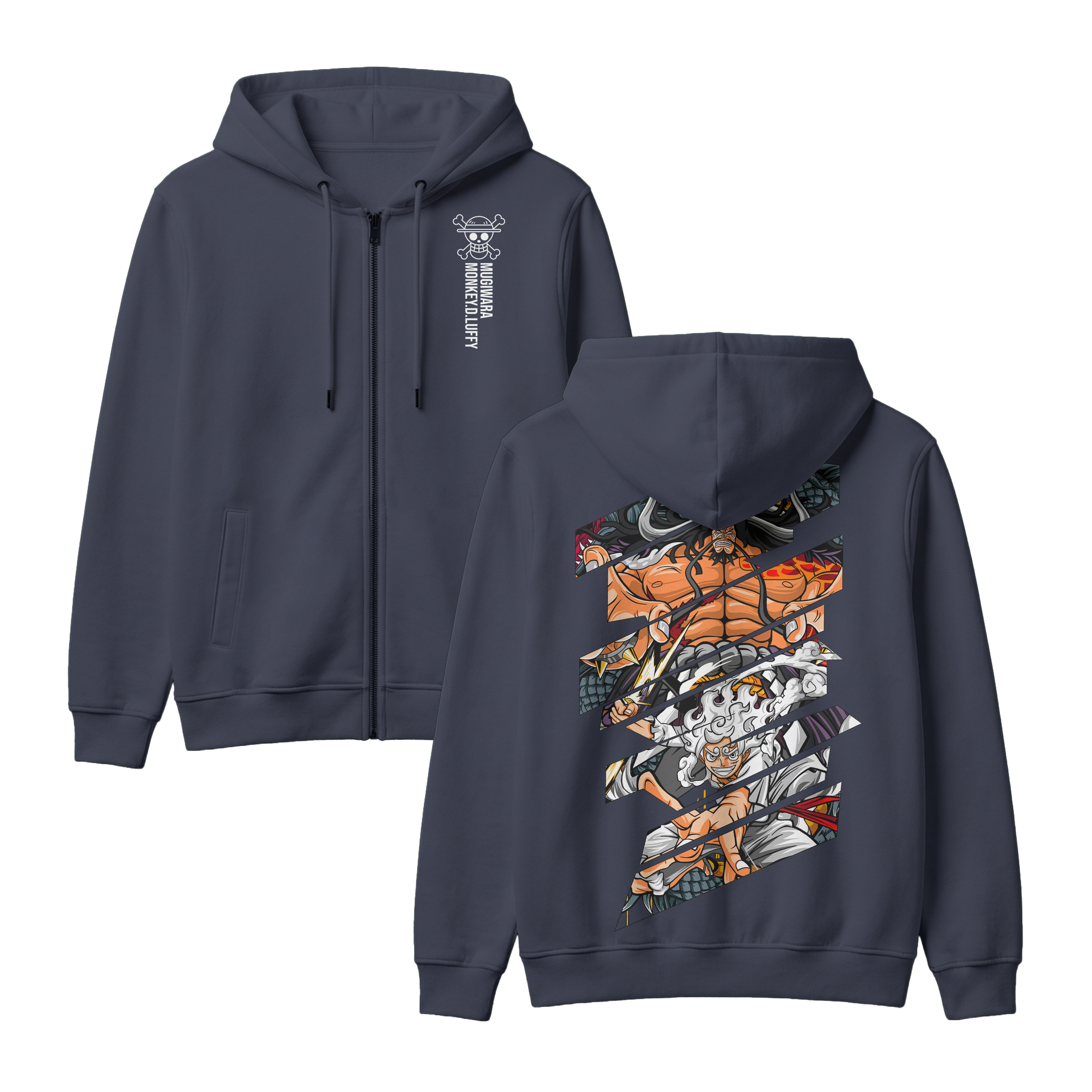 Anime One Piece Monkey D. Luffy Zip-up Hoodie - RZM005