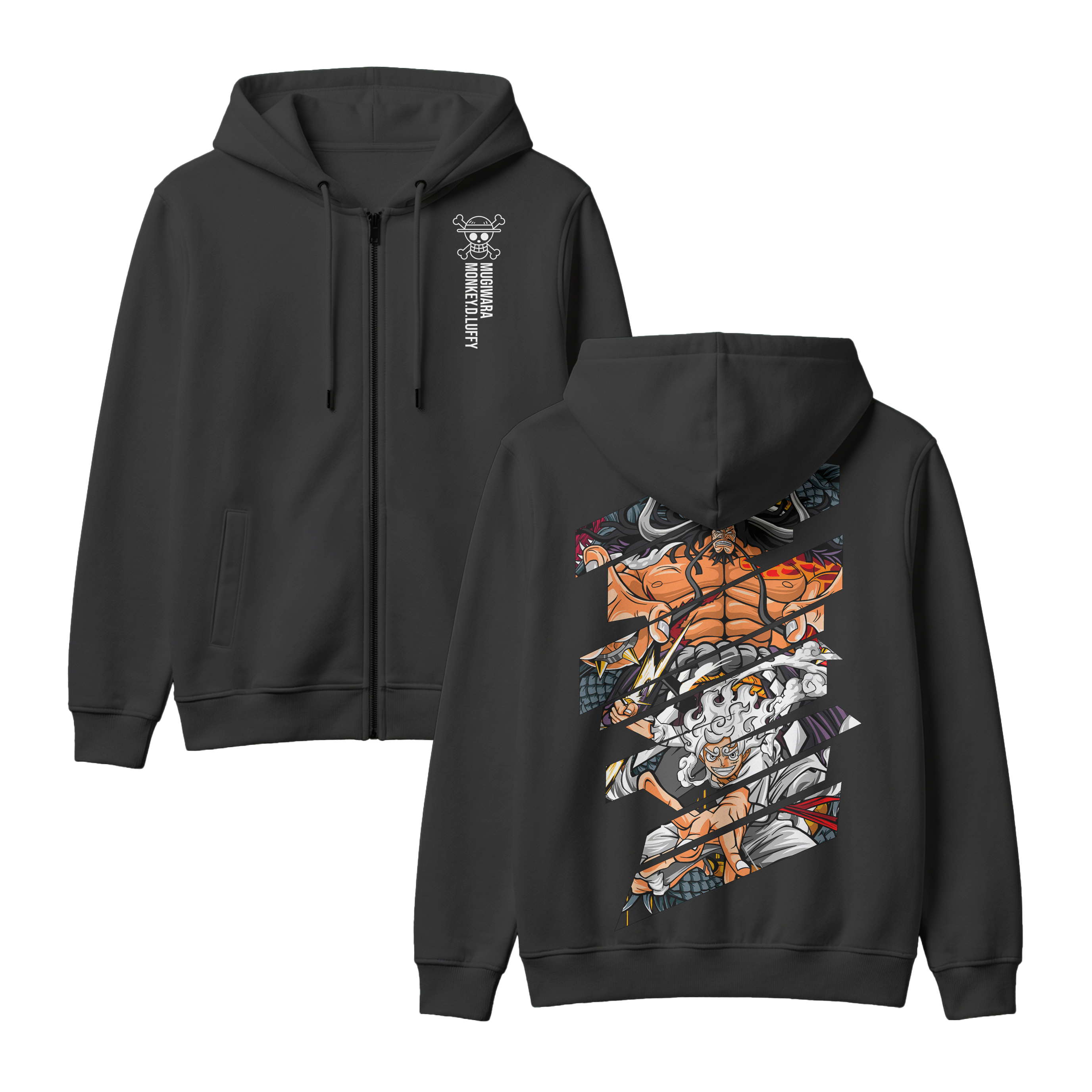 Anime One Piece Monkey D. Luffy Zip-up Hoodie - RZM005