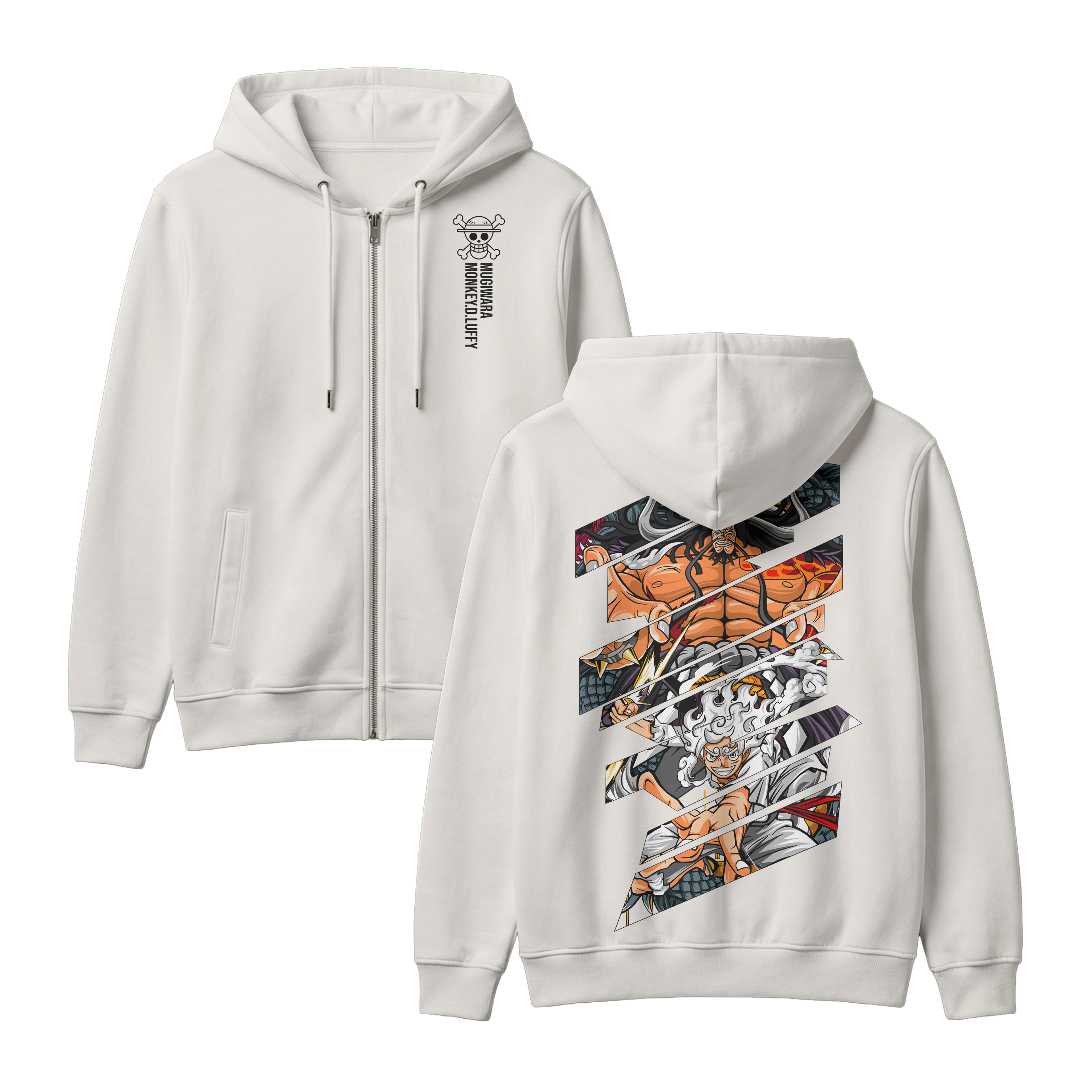 Anime One Piece Monkey D. Luffy Zip-up Hoodie - RZM005