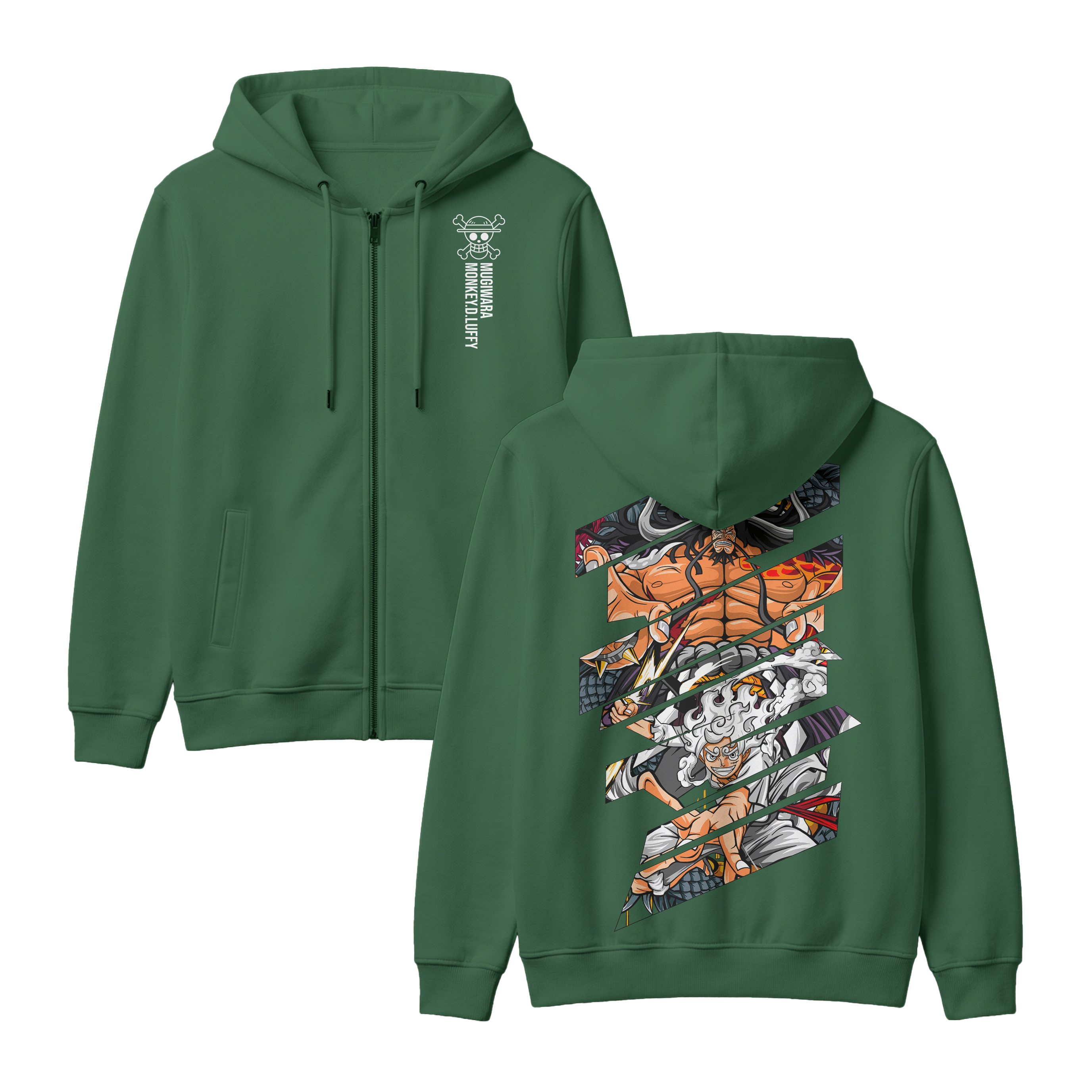 Anime One Piece Monkey D. Luffy Zip-up Hoodie - RZM005