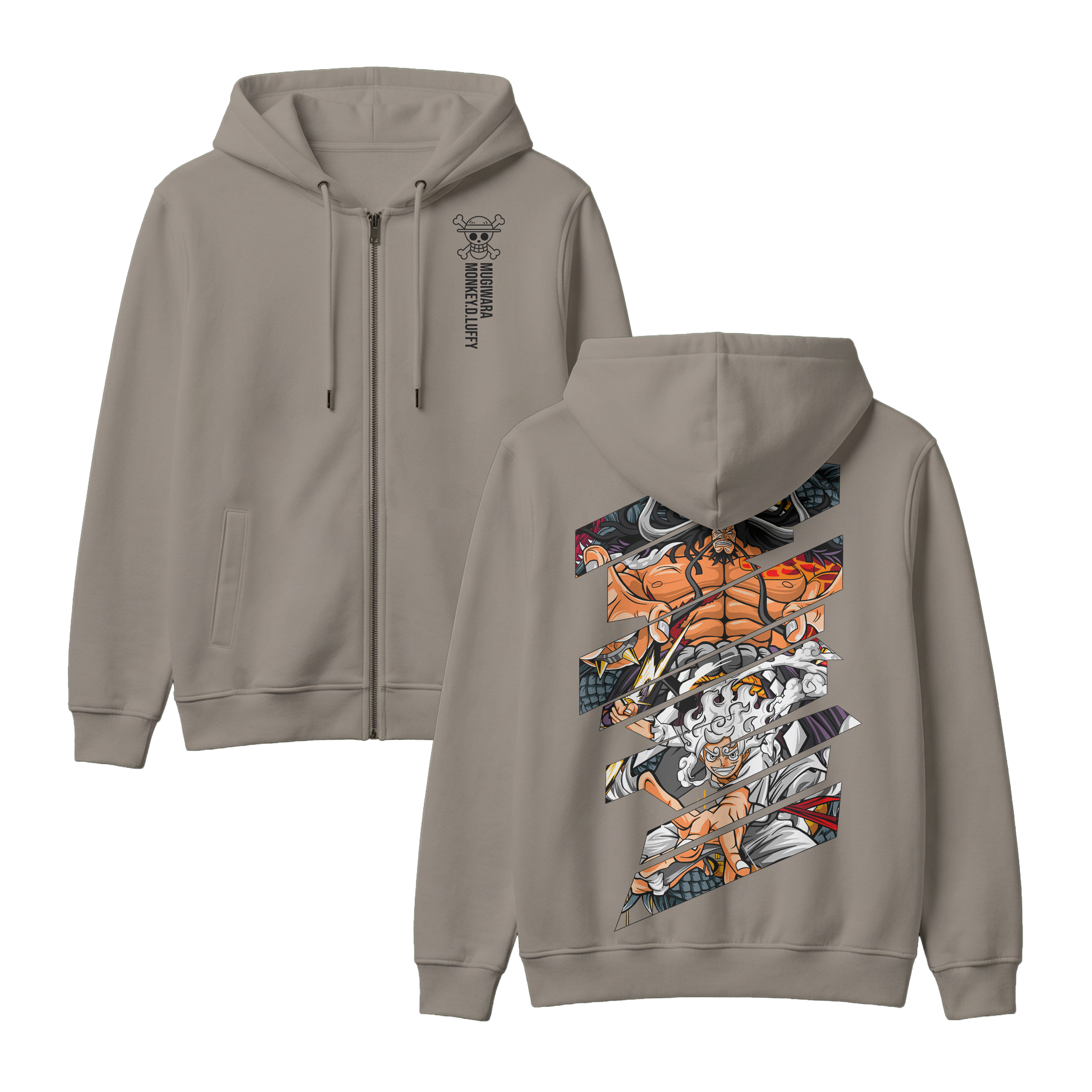 Anime One Piece Monkey D. Luffy Zip-up Hoodie - RZM005