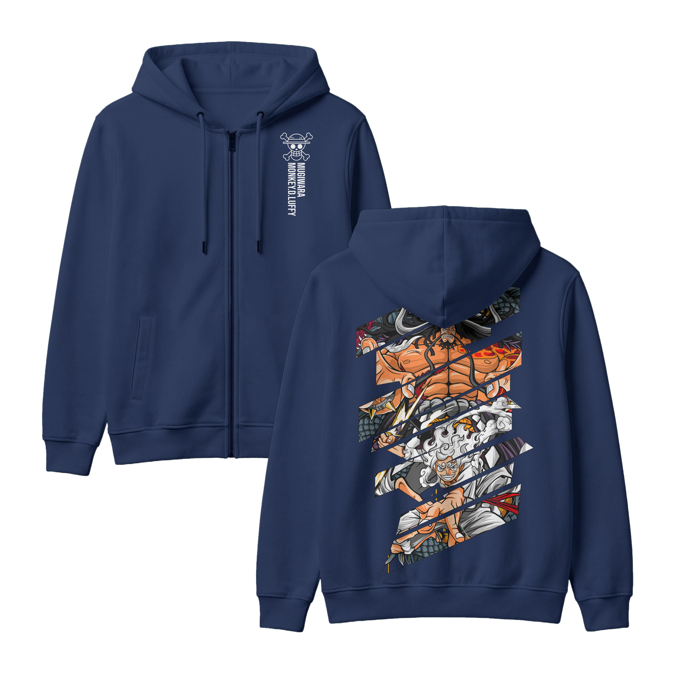 Anime One Piece Monkey D. Luffy Zip-up Hoodie - RZM005