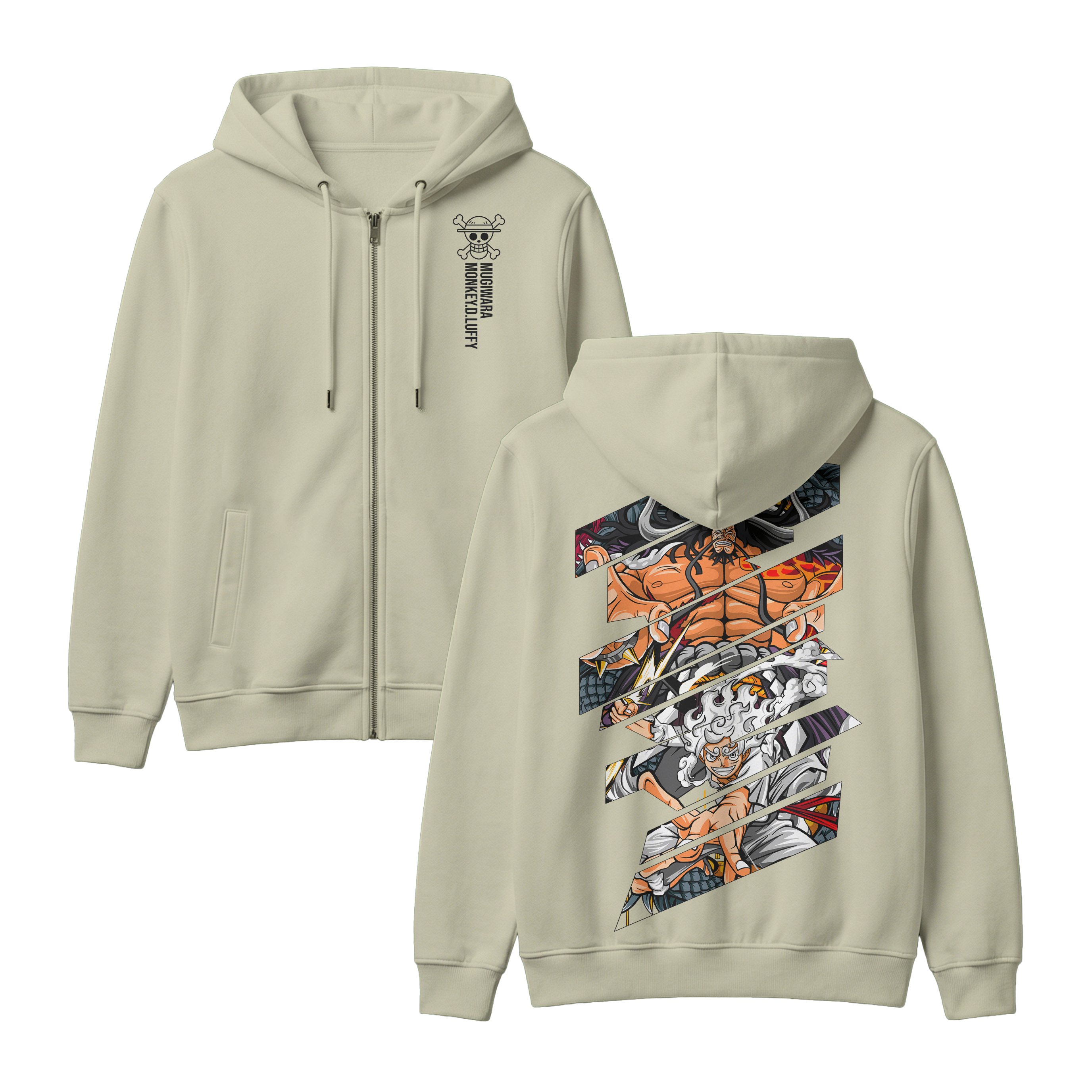 Anime One Piece Monkey D. Luffy Zip-up Hoodie - RZM005