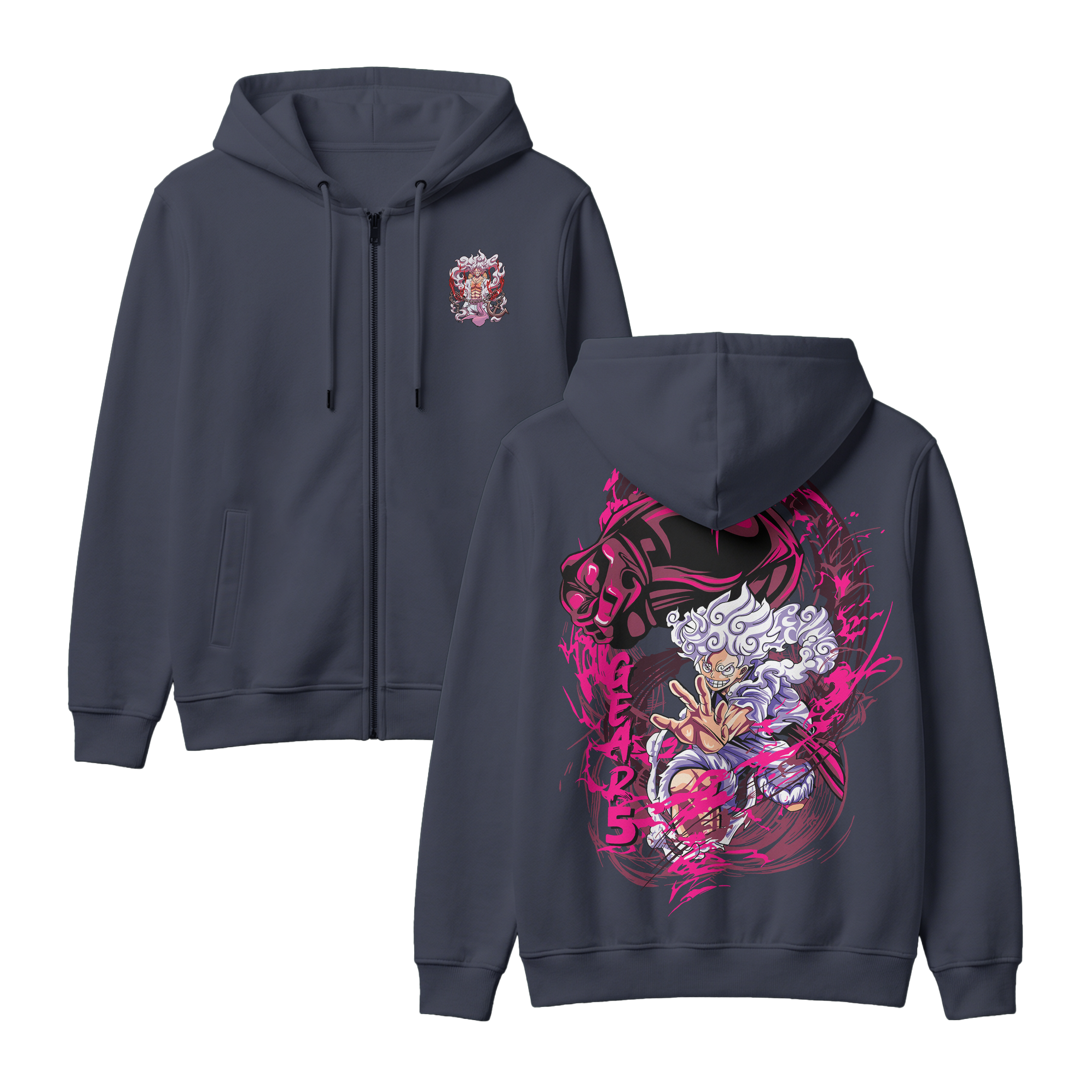 Anime One Piece Monkey D. Luffy Zip-up Hoodie - RZM006