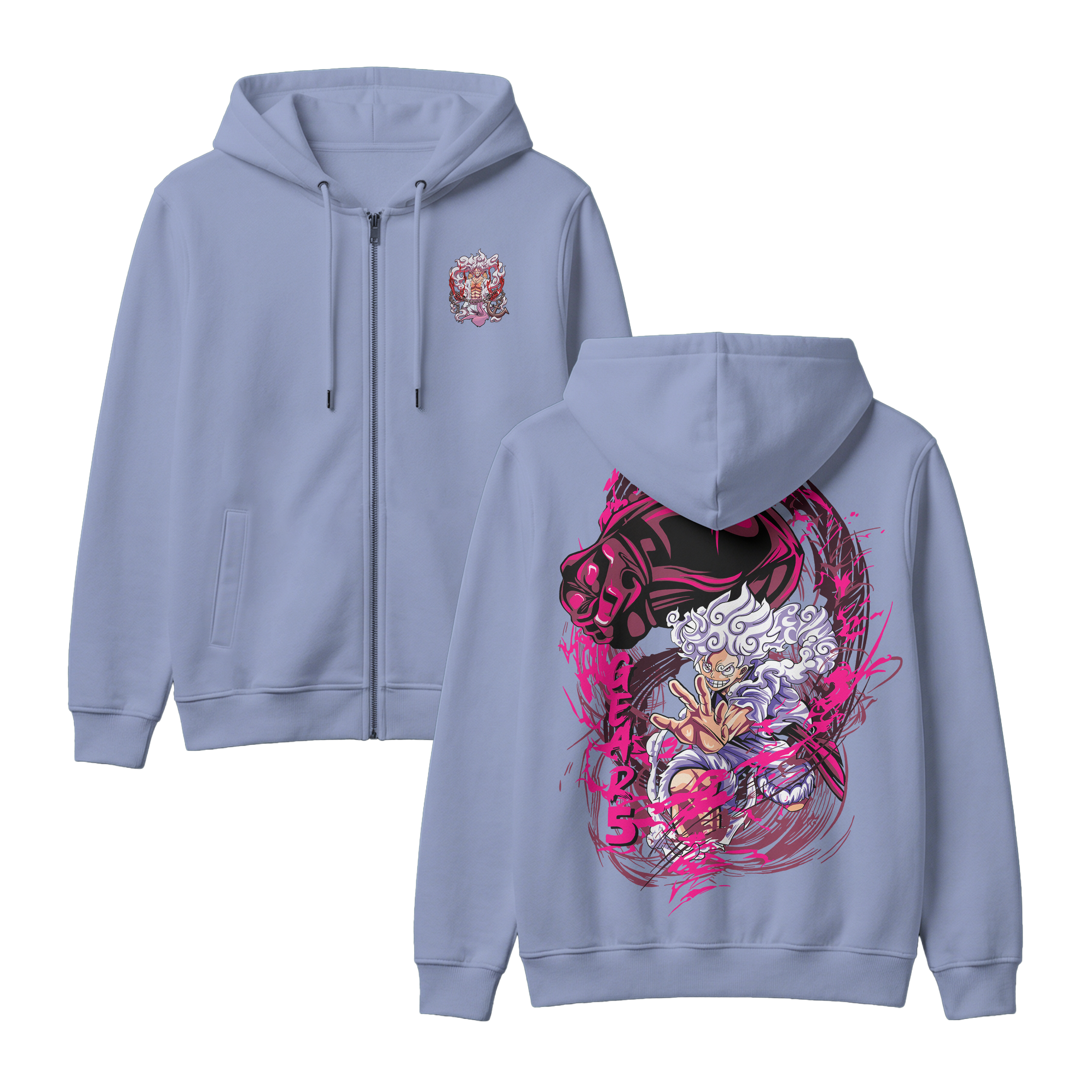 Anime One Piece Monkey D. Luffy Zip-up Hoodie - RZM006