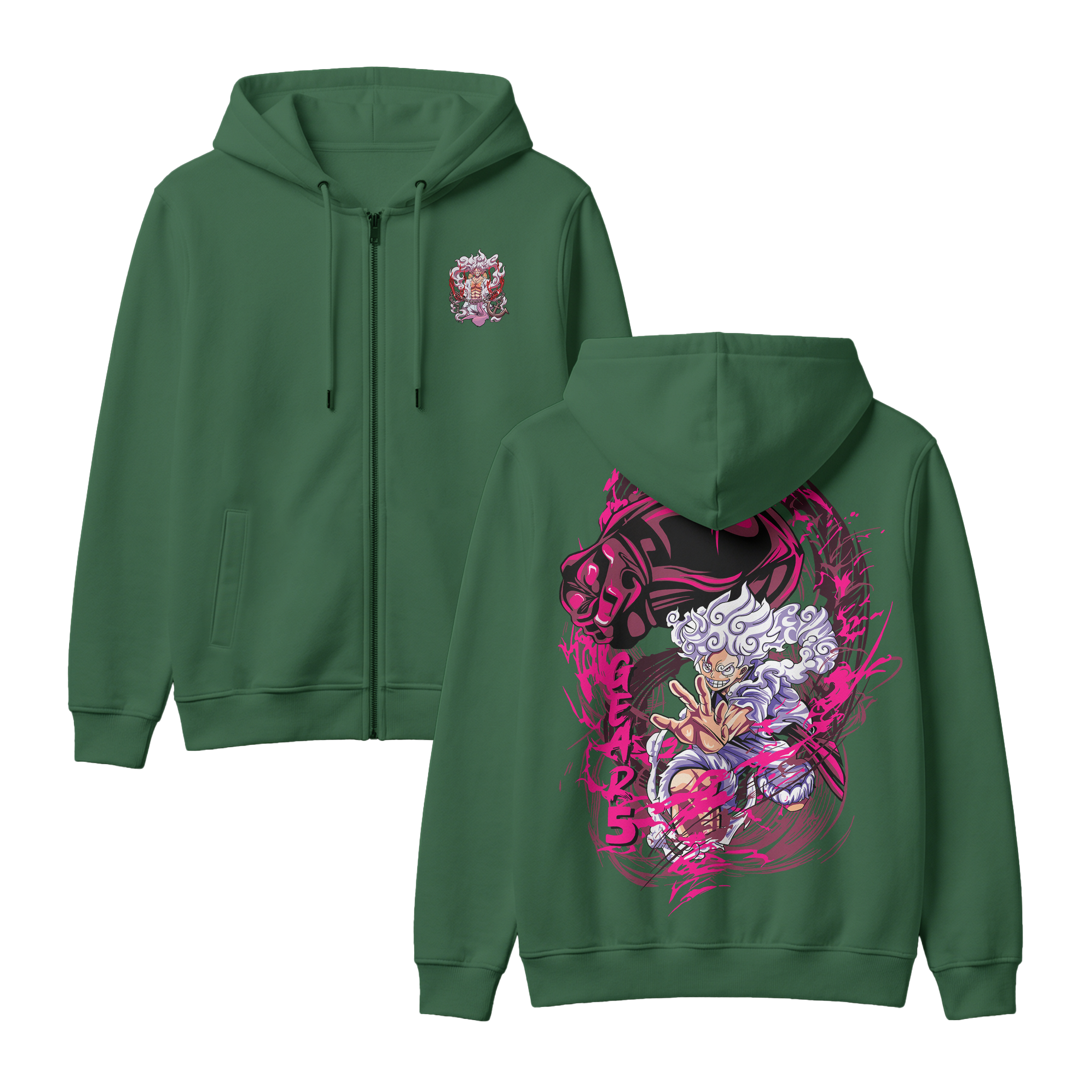 Anime One Piece Monkey D. Luffy Zip-up Hoodie - RZM006