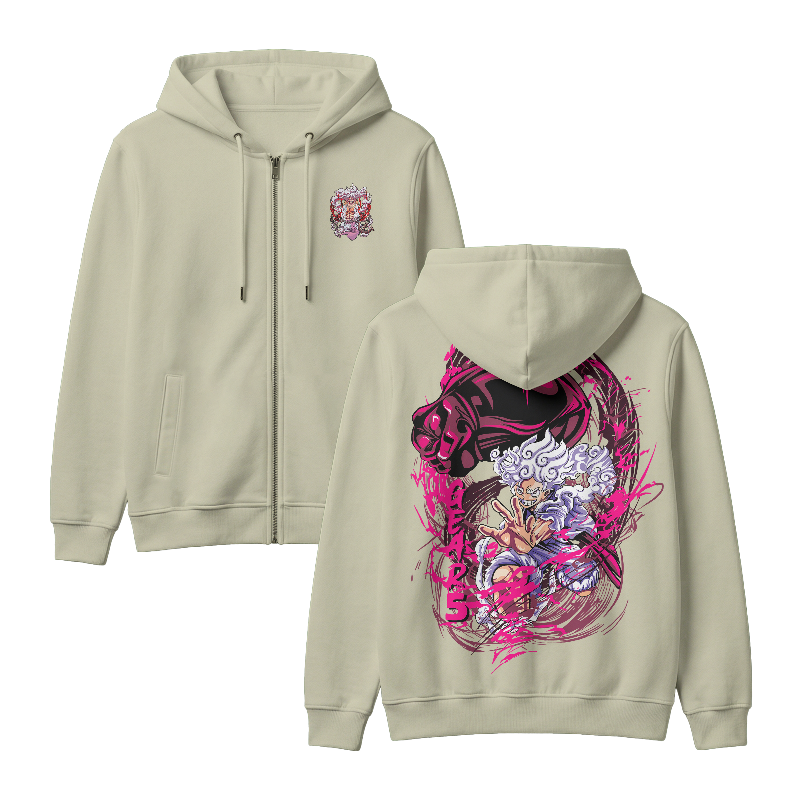 Anime One Piece Monkey D. Luffy Zip-up Hoodie - RZM006