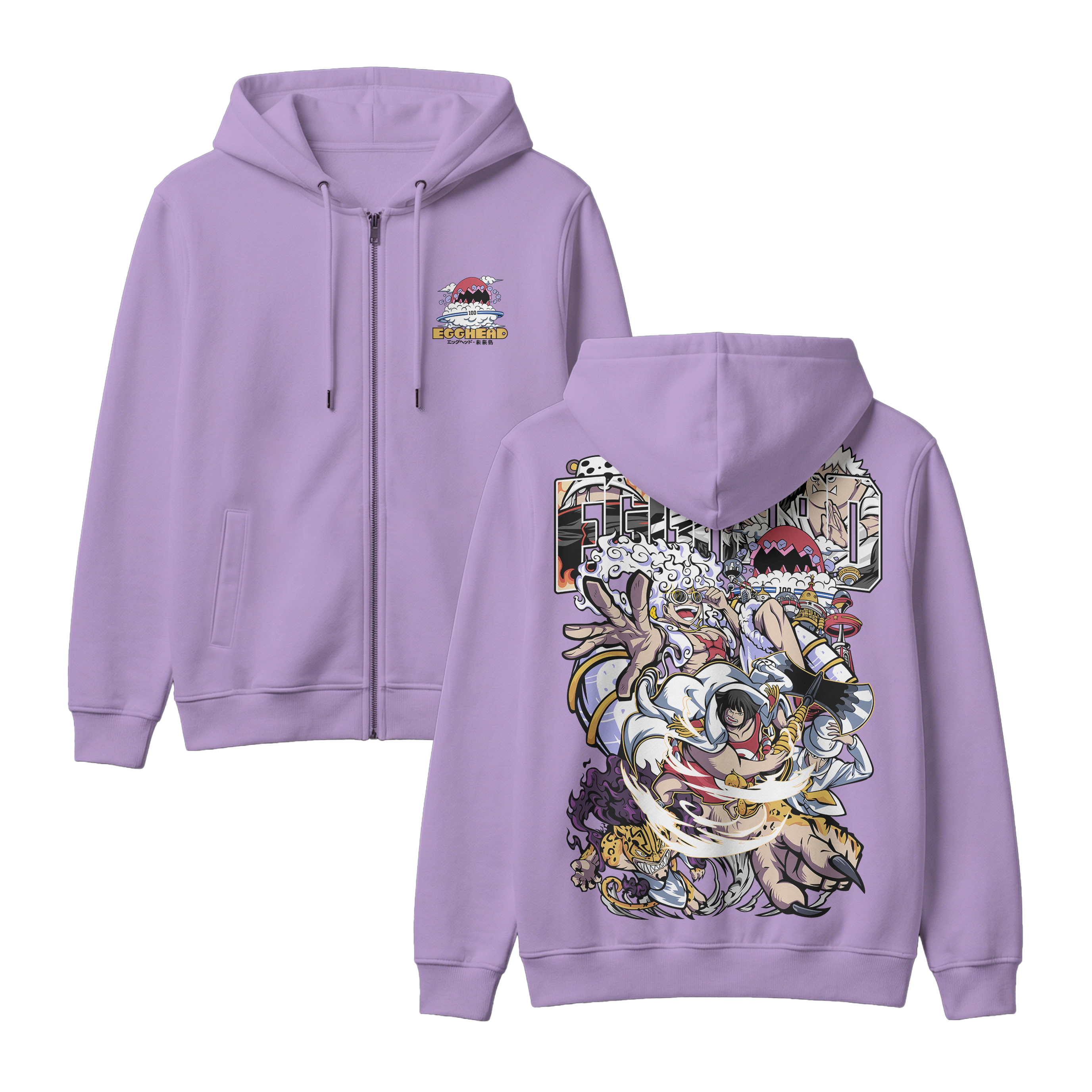 Anime One Piece Egghead Arc Zip-up Hoodie - RZM013