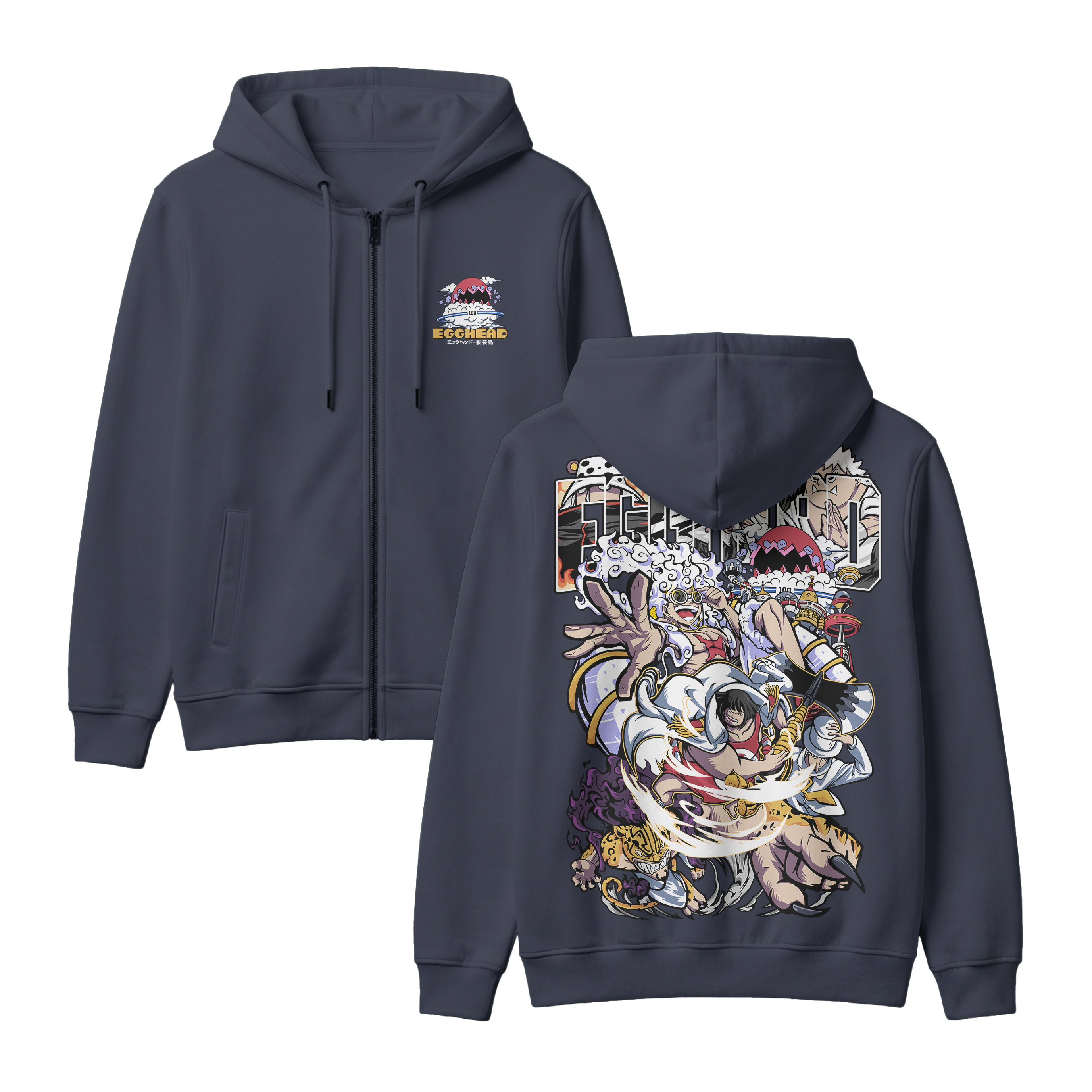 Anime One Piece Egghead Arc Zip-up Hoodie - RZM013