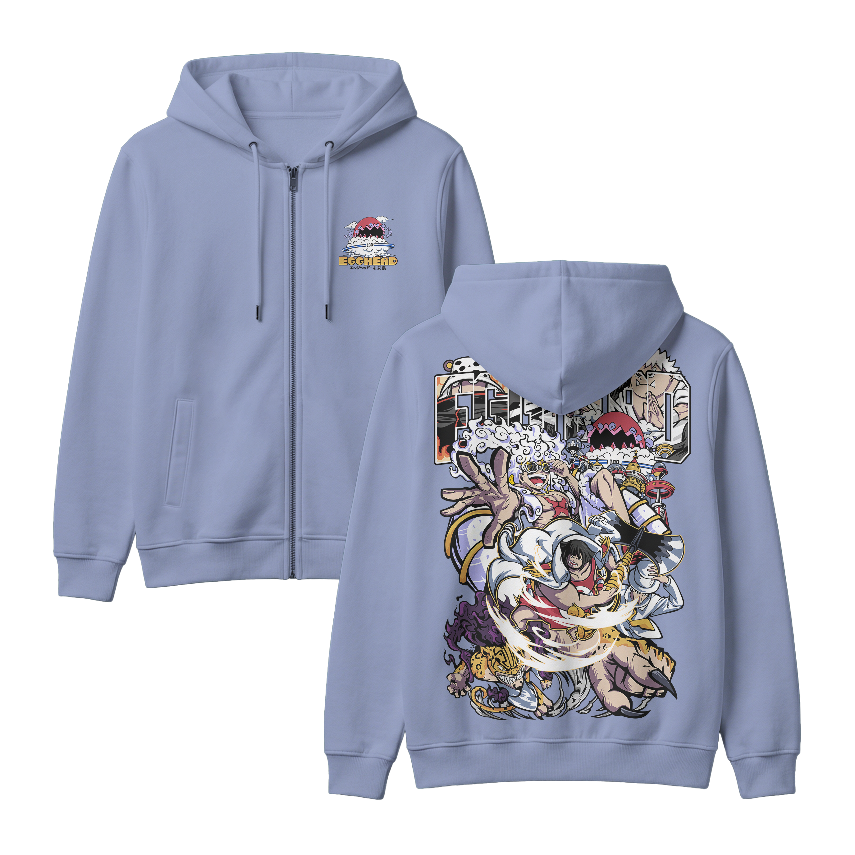 Anime One Piece Egghead Arc Zip-up Hoodie - RZM013