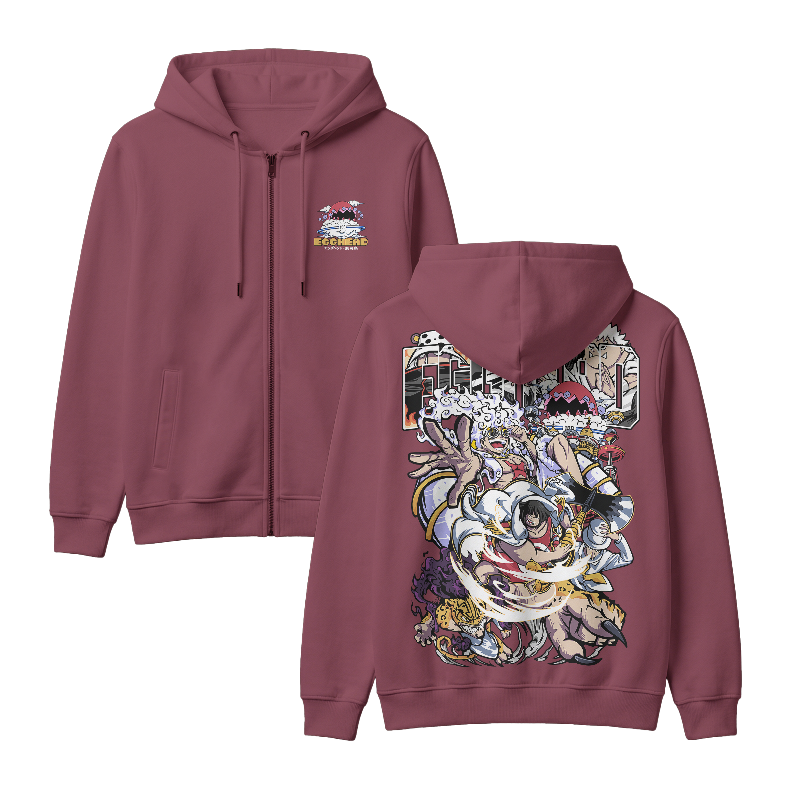 Anime One Piece Egghead Arc Zip-up Hoodie - RZM013