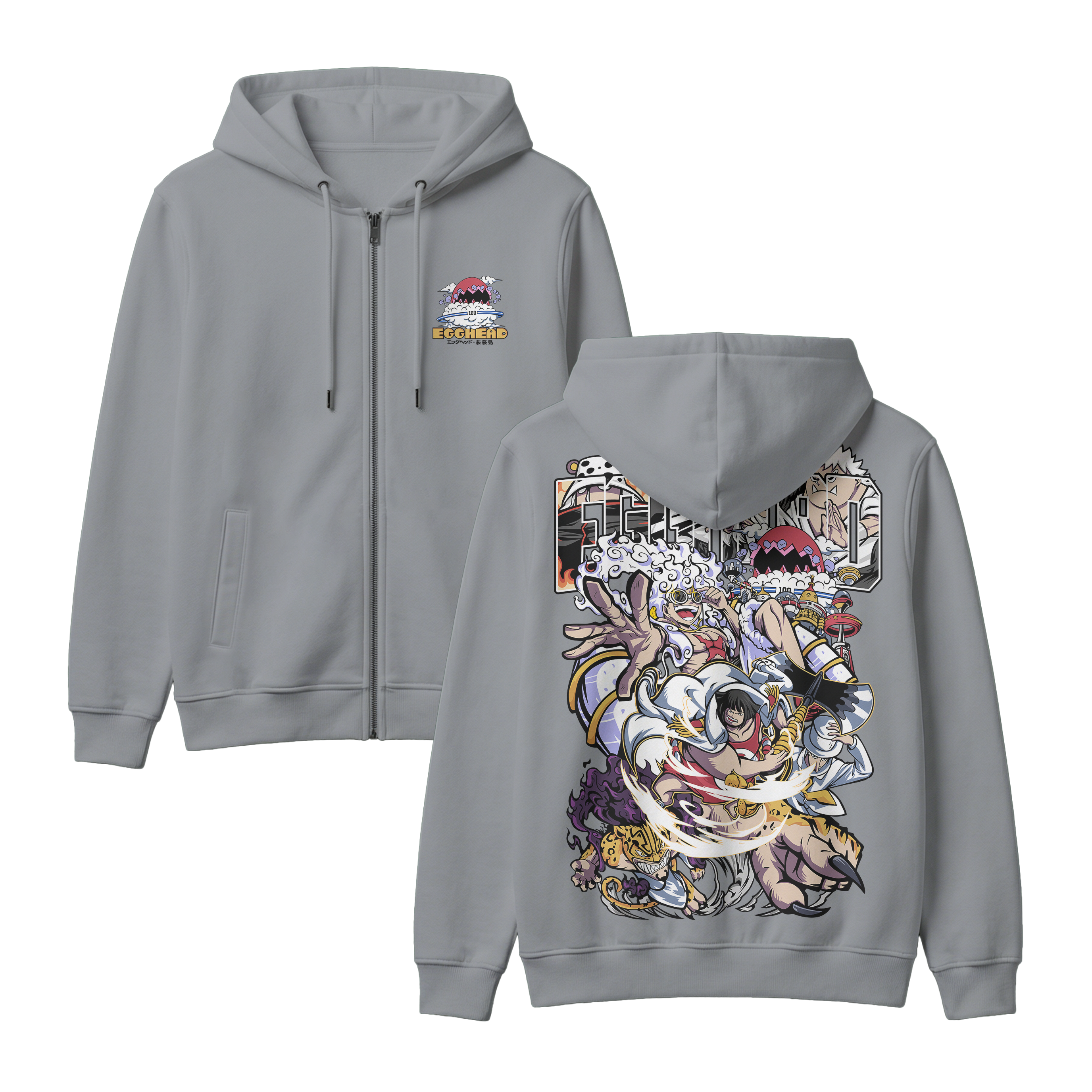 Anime One Piece Egghead Arc Zip-up Hoodie - RZM013