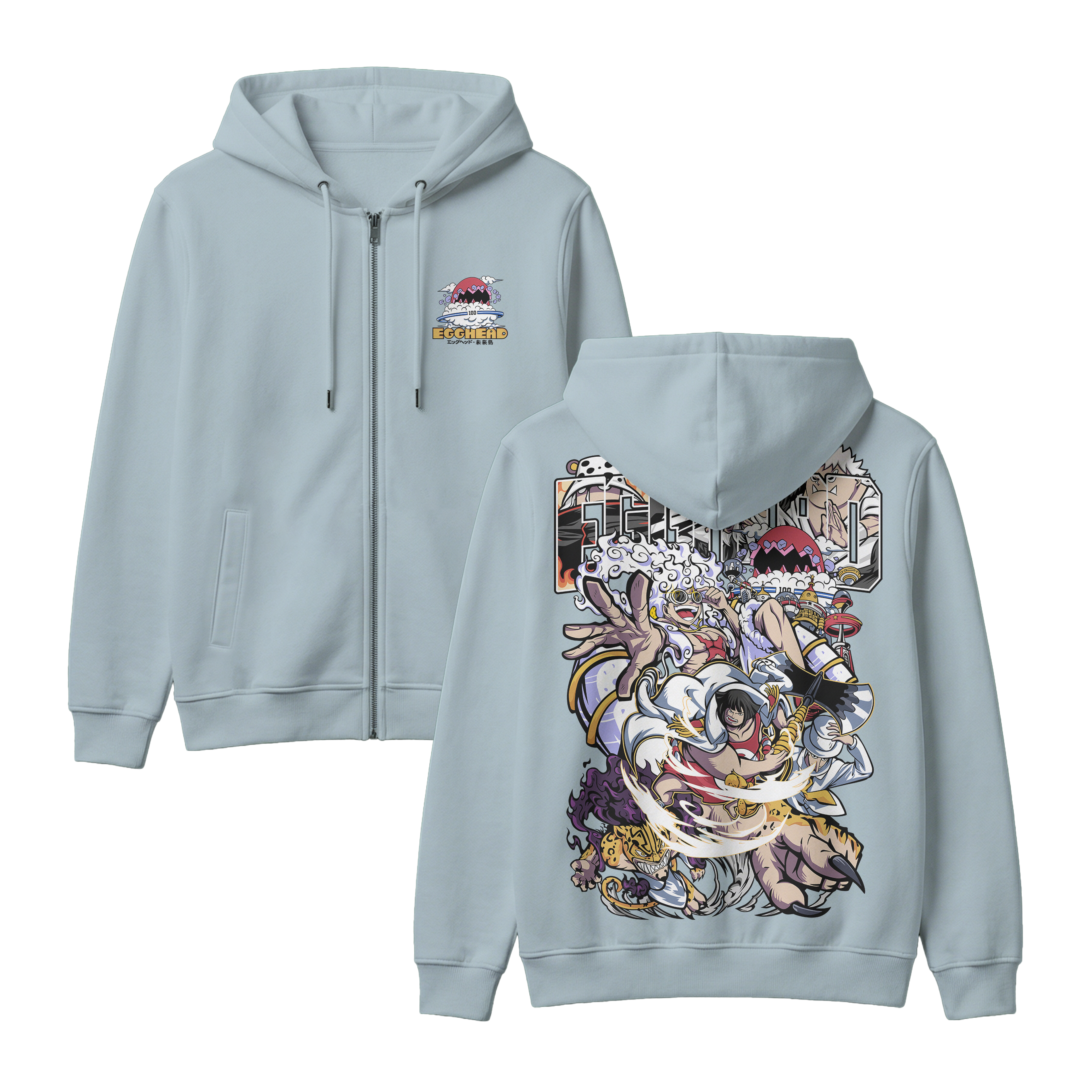 Anime One Piece Egghead Arc Zip-up Hoodie - RZM013