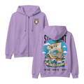 Anime One Piece Straw Hat Pirates Thousand Sunny Journey Zip-up Hoodie - RZM017